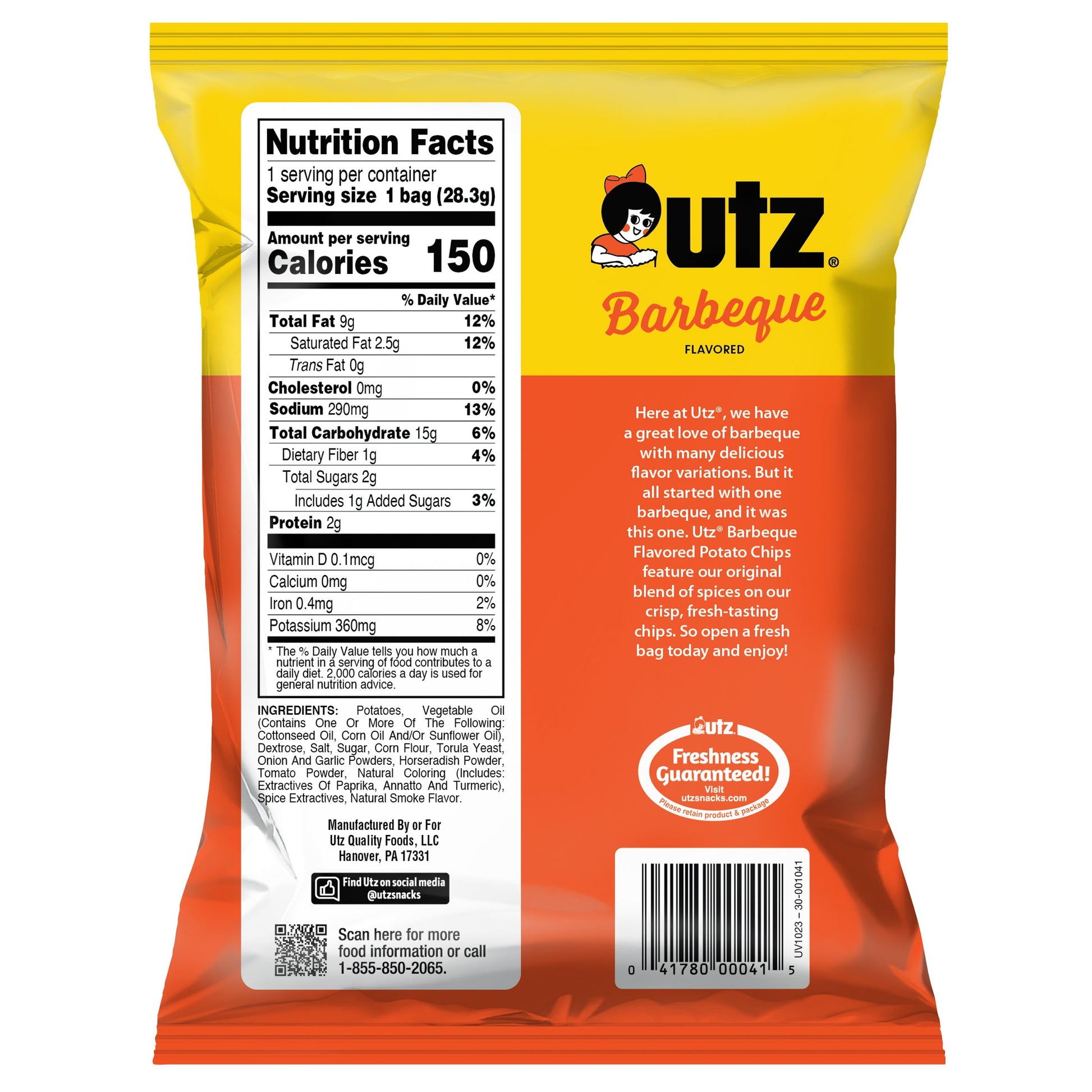 Utz Barbeque Potato Chips