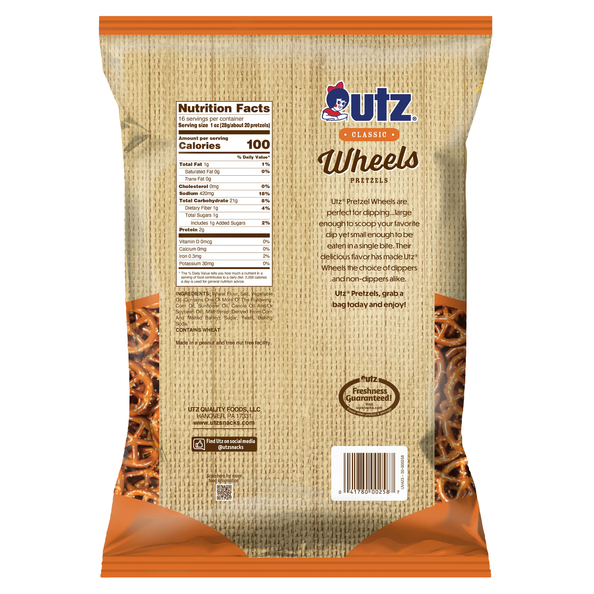 Utz Pretzels Classic Wheels