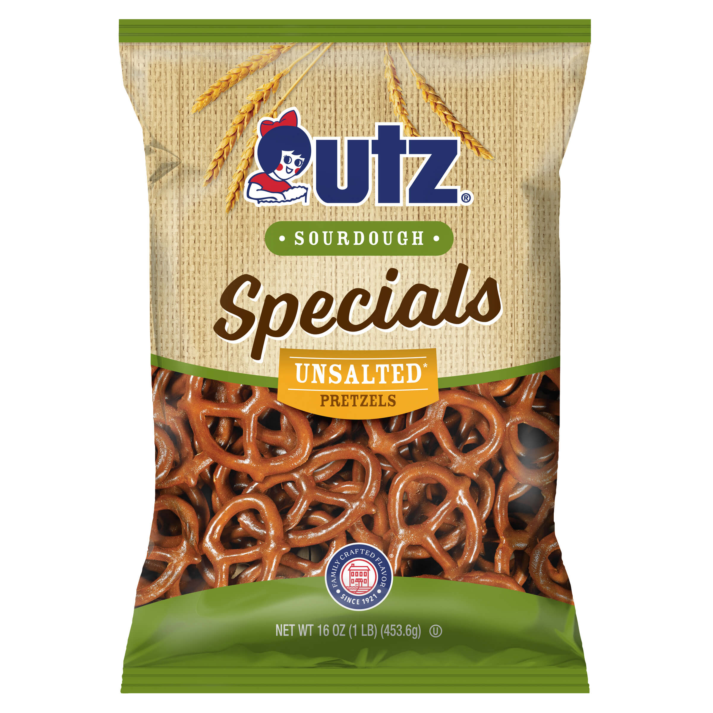 Utz Sourdough Specials Unsalted Pretzels