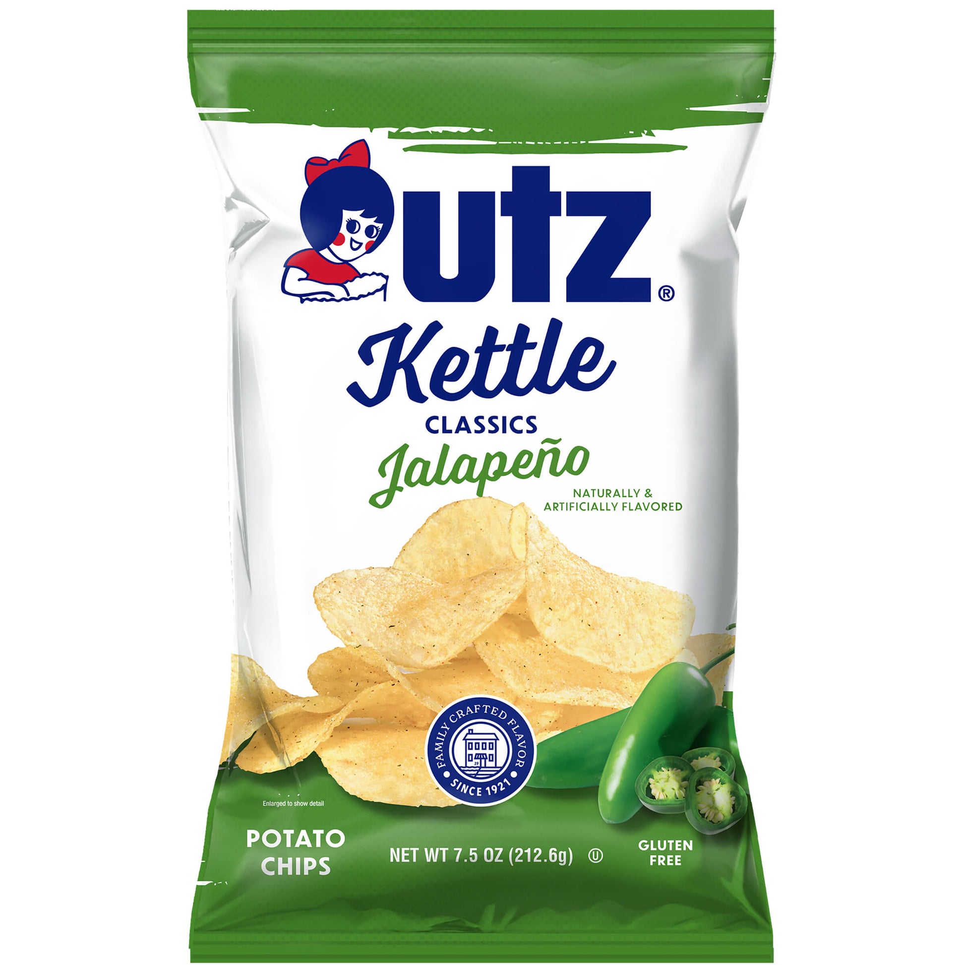 Utz Kettle Classics Potato Chips Jalapeno