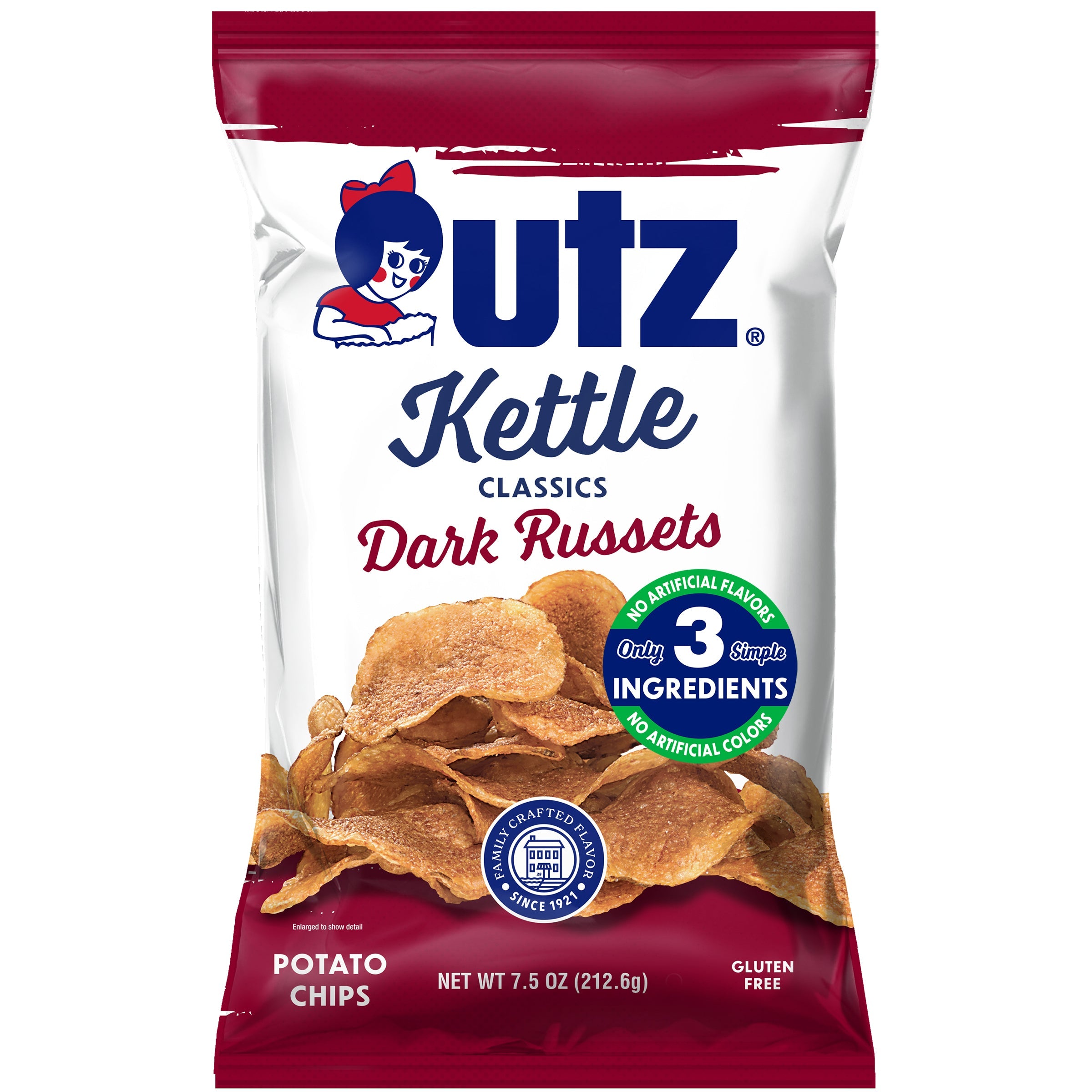 Utz Kettle Classics Potato Chips Dark Russets