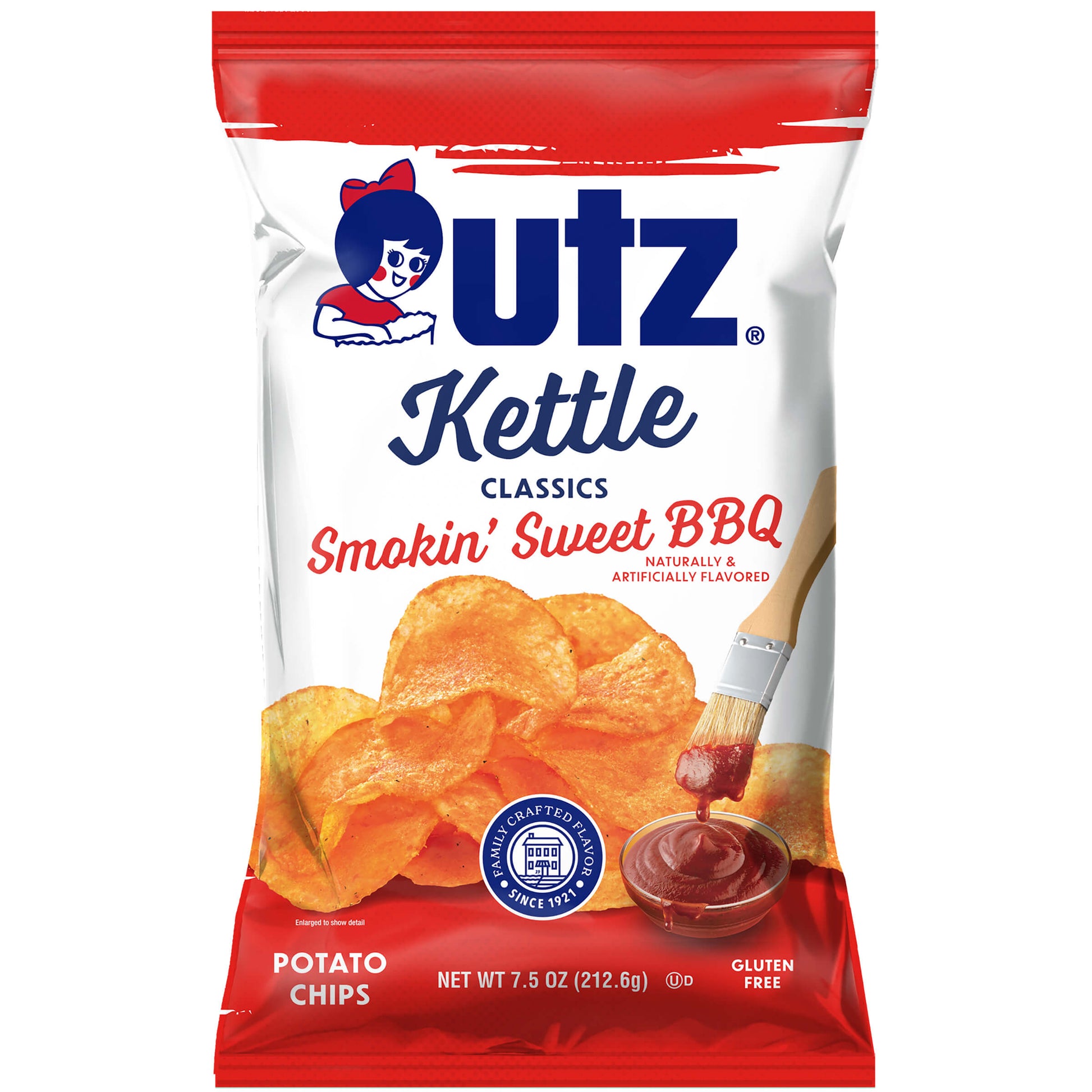 Utz Kettle Classics Potato Chips Smokin Sweet BBQ