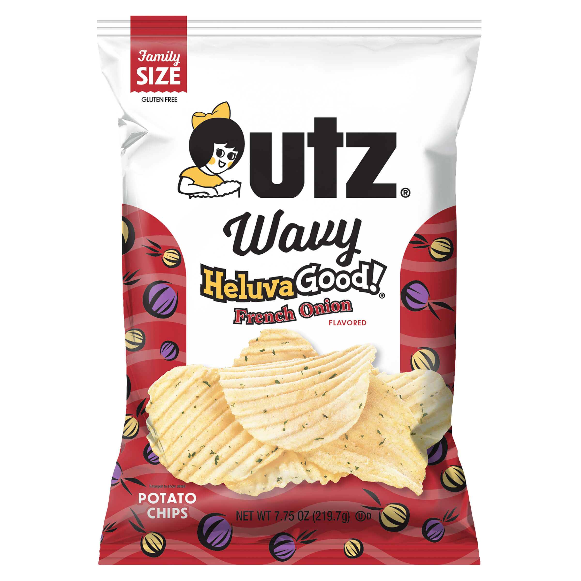 Utz Wavy Heluva Good French Onion Potato Chips