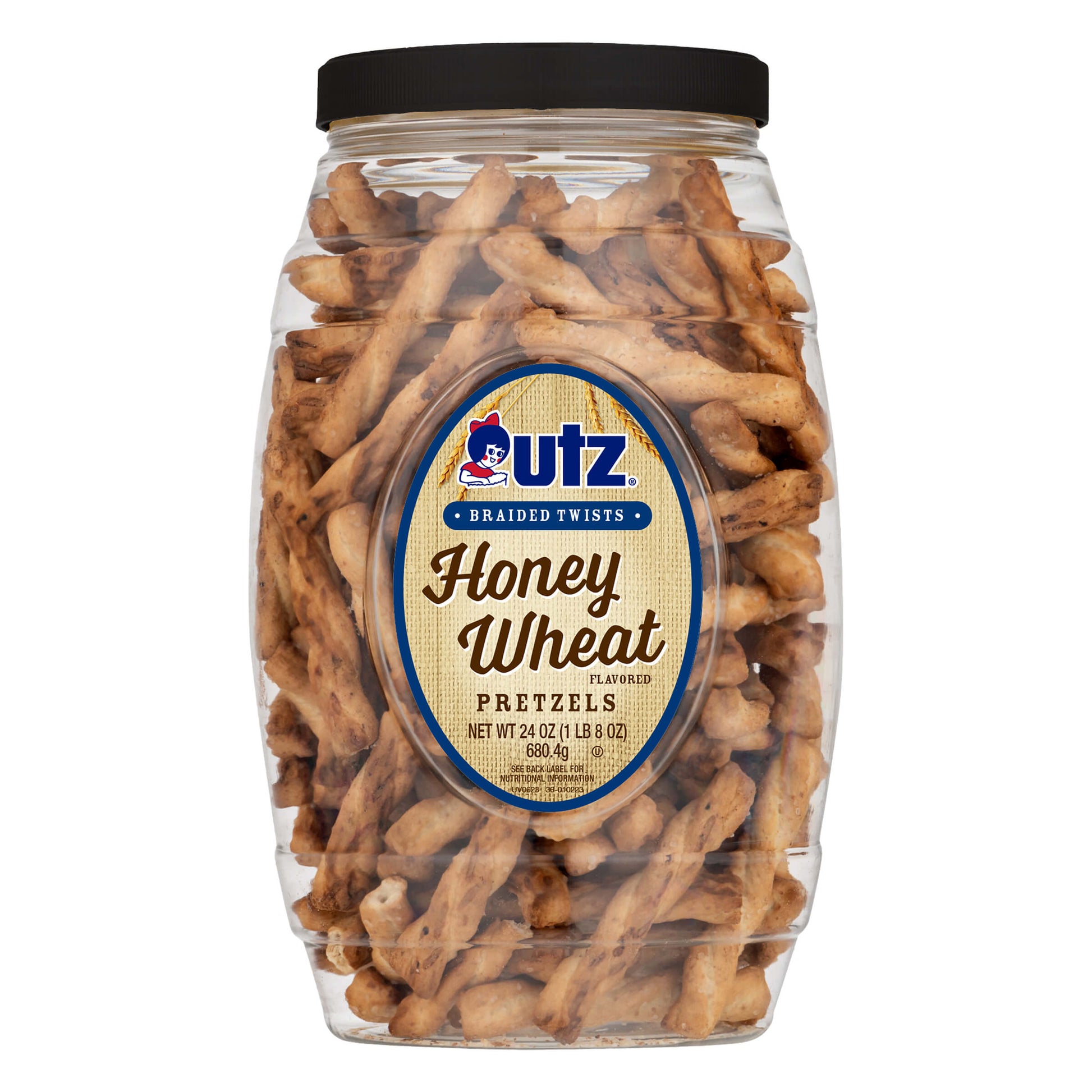 Utz Honey Wheat Braided Twists Pretzels