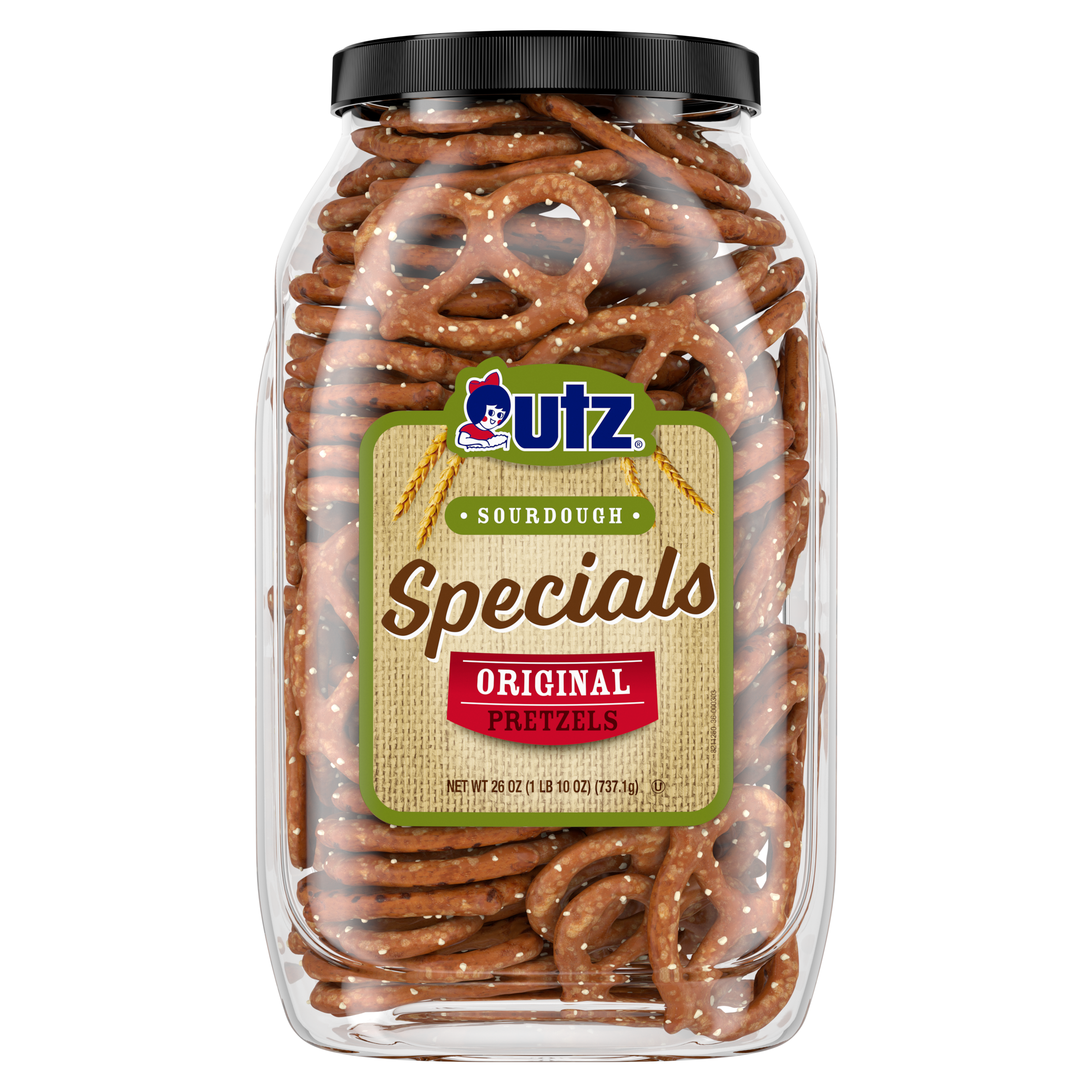 Utz Sourdough Specials Original Pretzels Barrel