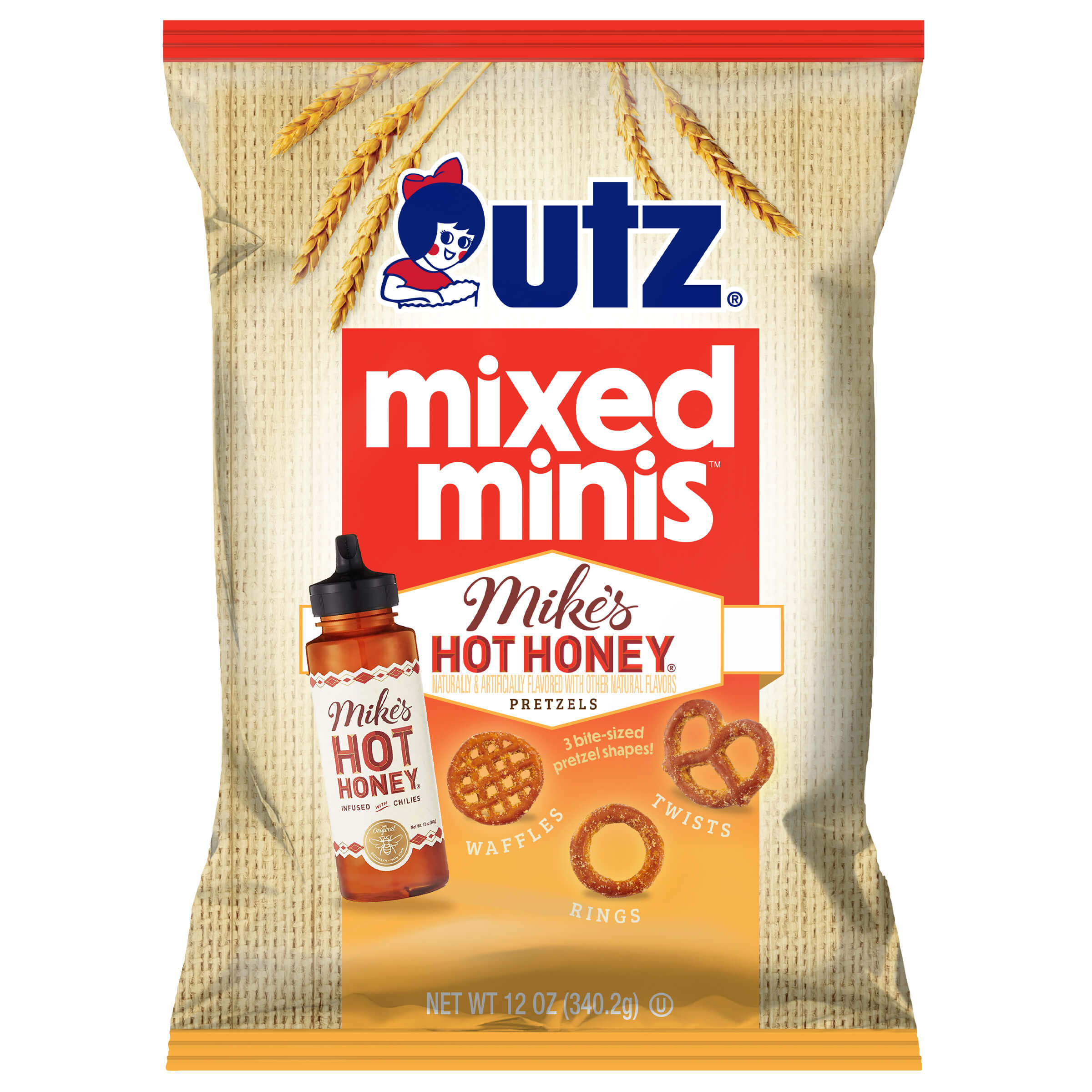 Utz Mixed Minis ® Pretzels, Mike's Hot Honey