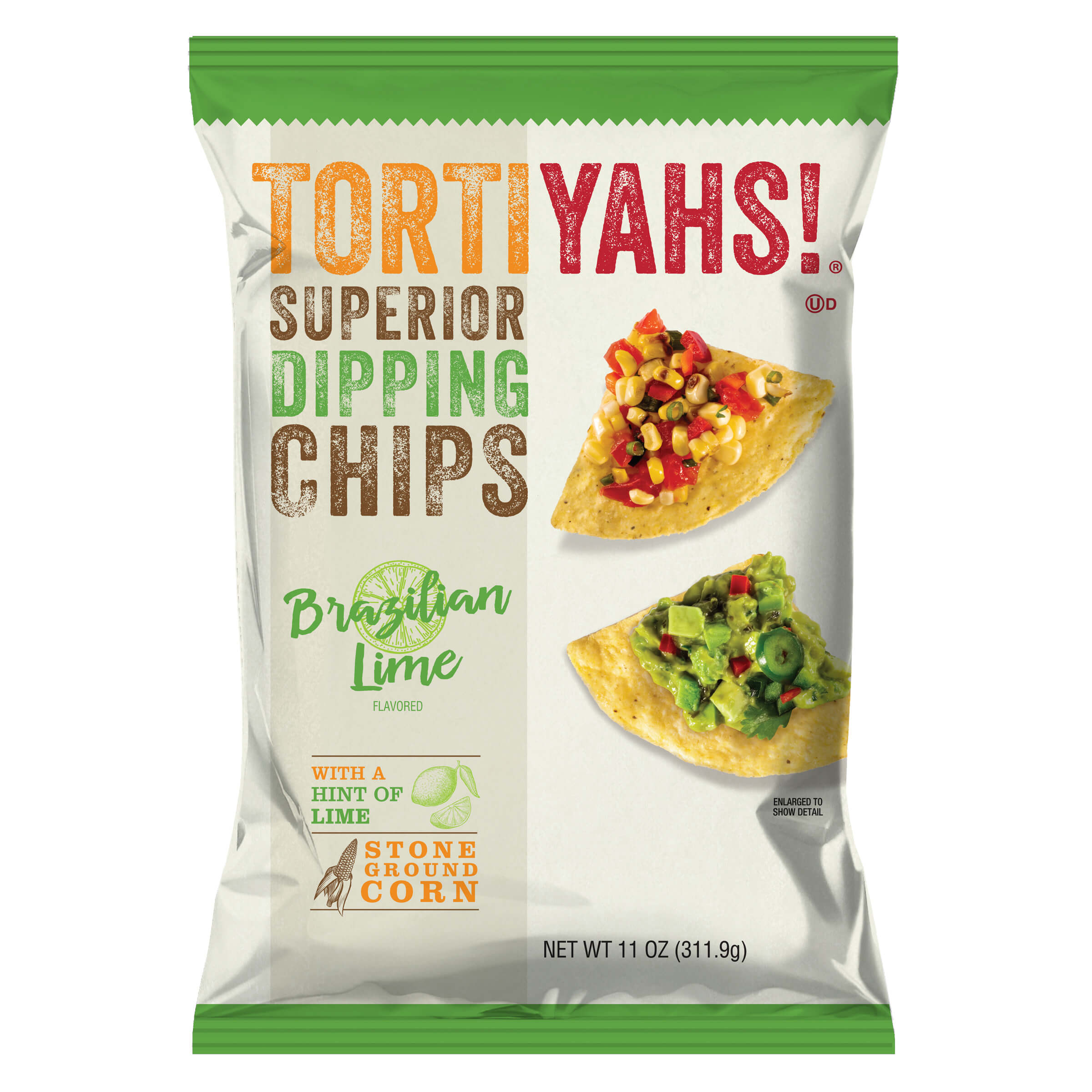 TORTIYAHS!® Superior Dipping Chips Brazilian Lime