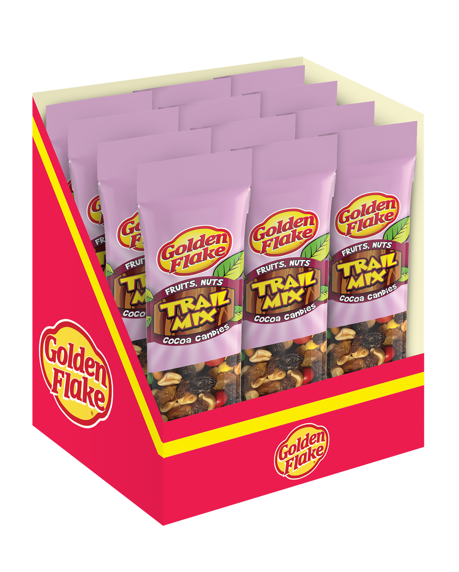 Golden Flake Fruits, Nuts & Cocoa Candies Trail Mix (2.25oz Bags)