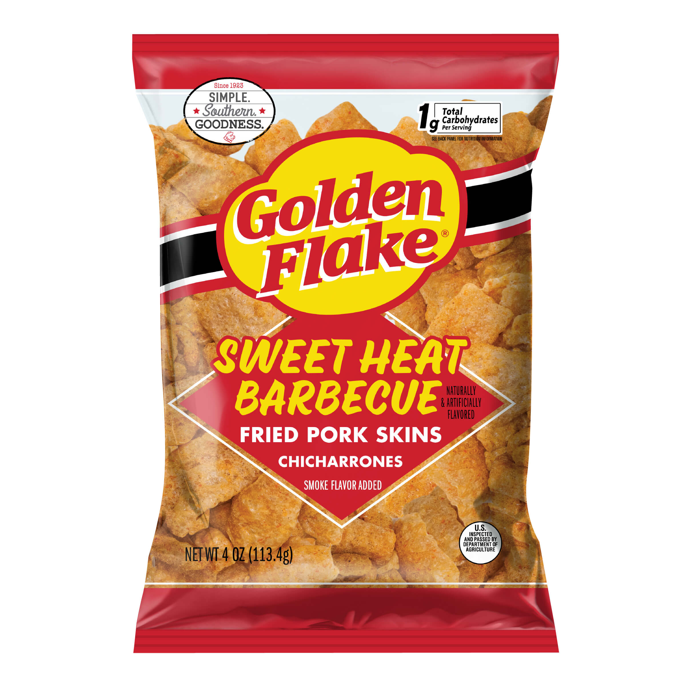 Golden Flake Pork Skins Sweet Heat Barbecue