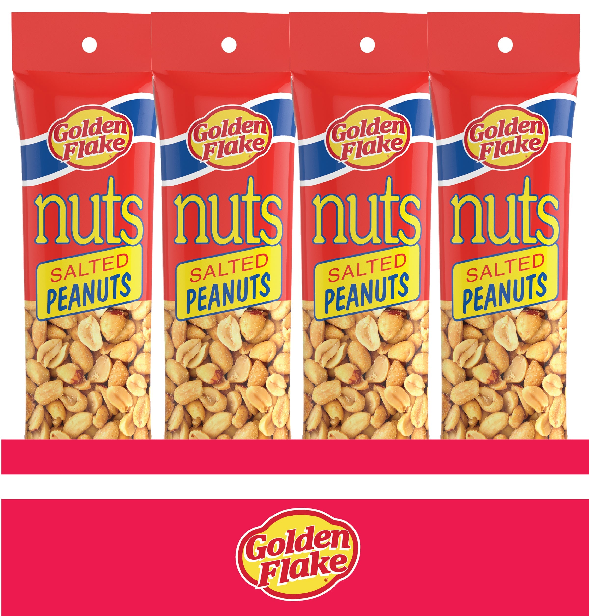 Golden Flake Salted Peanuts – Simple, Satisfying Crunch (2.5oz Bags)