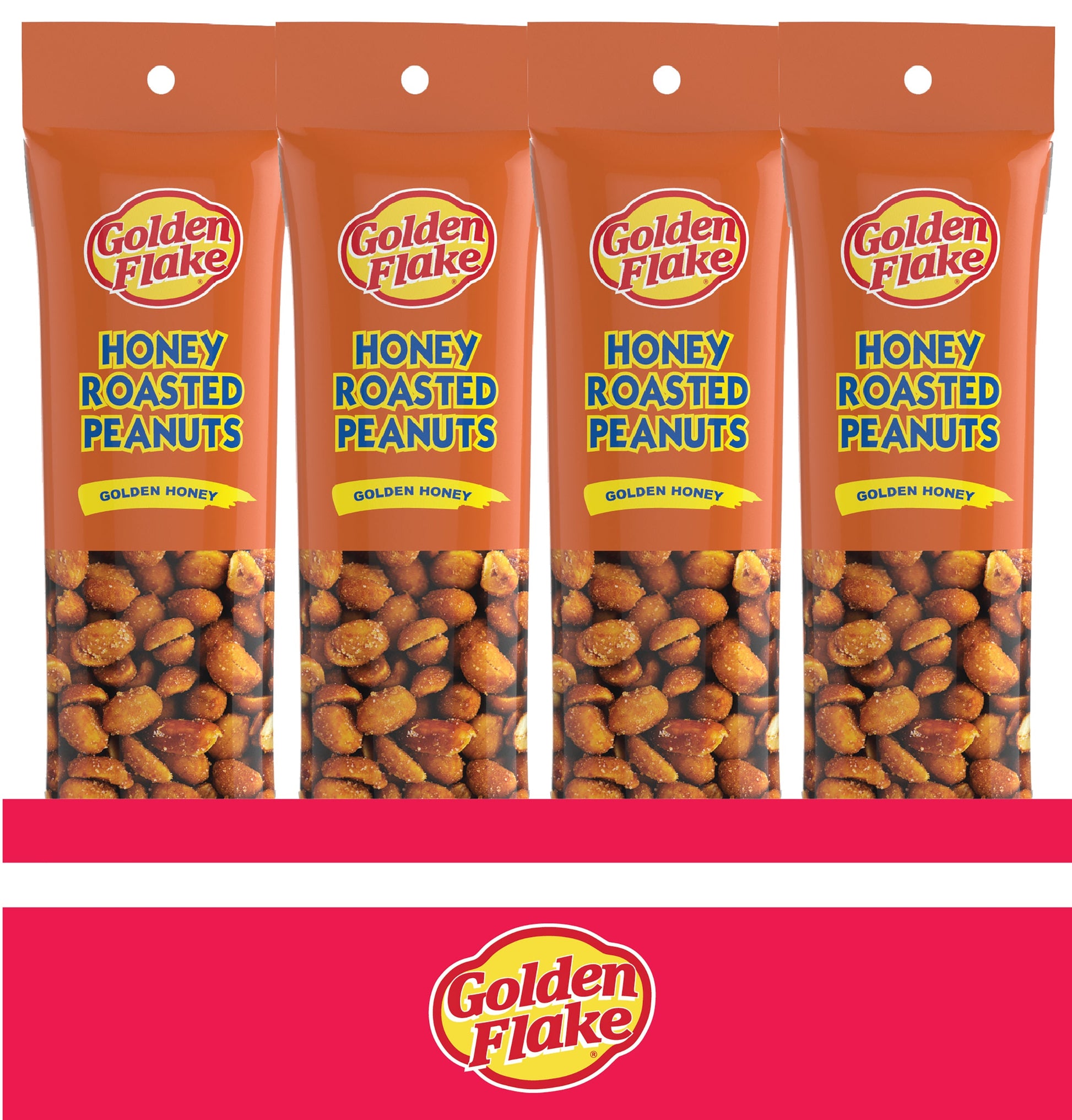 Golden Flake Honey Roasted Peanuts – Sweet & Crunchy Perfection (2.5oz Bags)