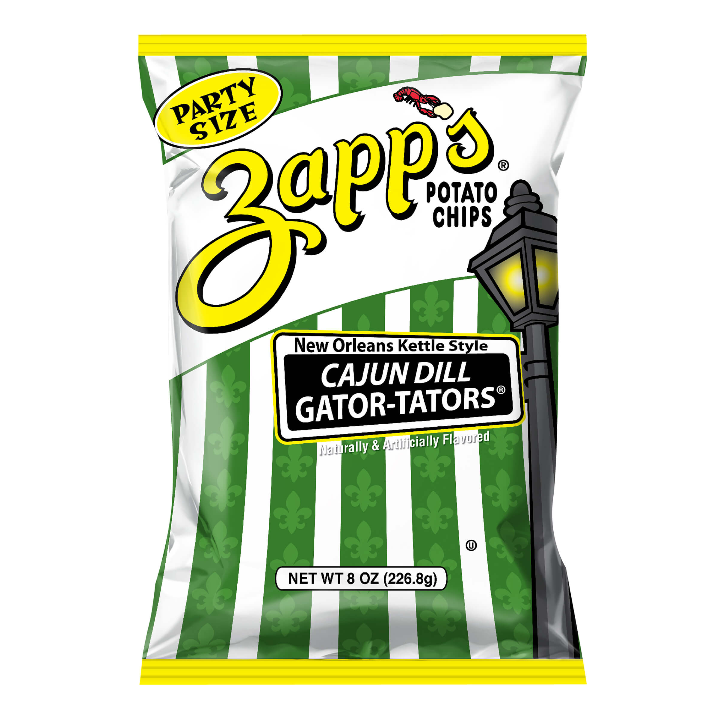Zapp's Kettle Potato Chips Cajun Dill Gator-tator