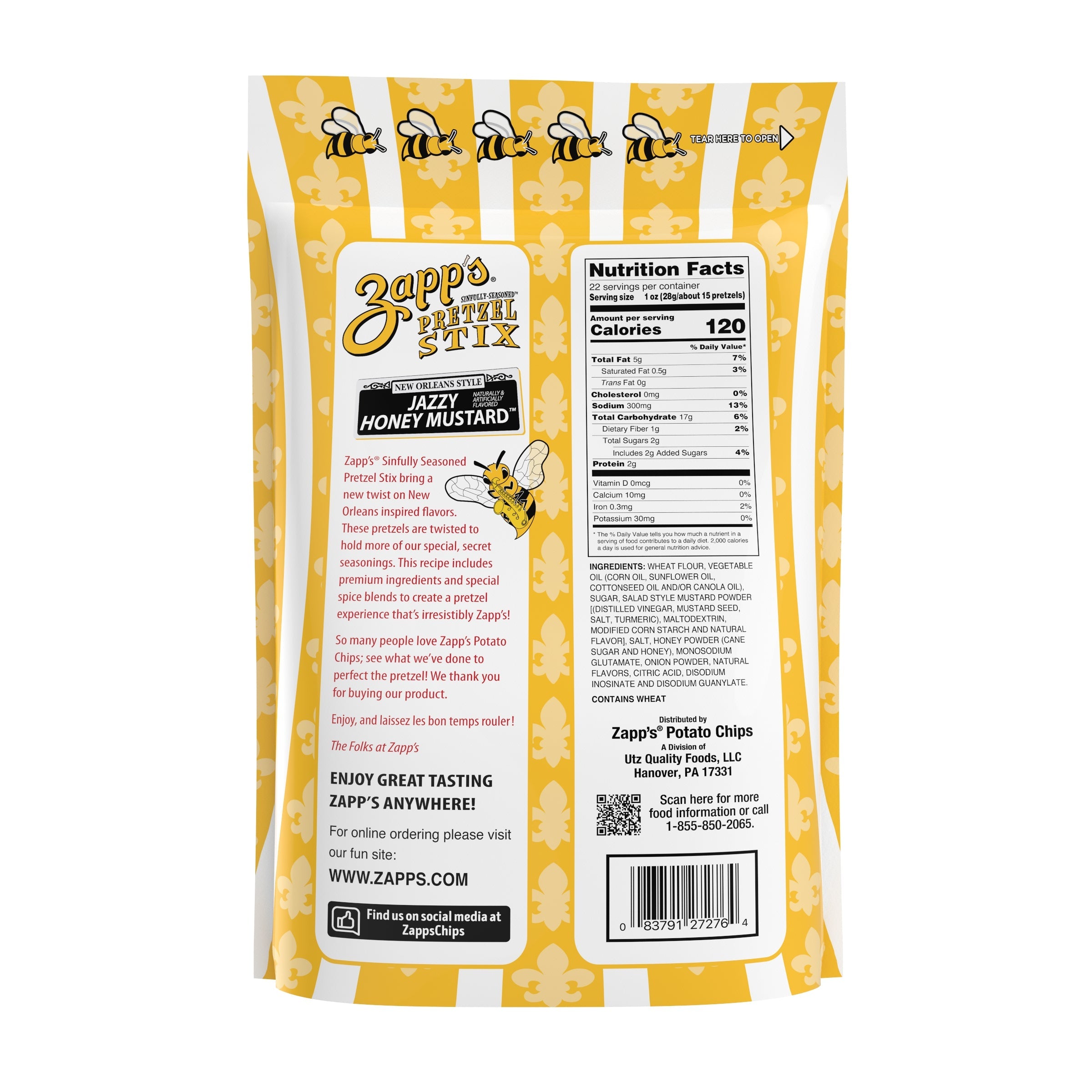 Zapp's Sinfully Seasoned Pretzel Stix Variety Pack, Multipack