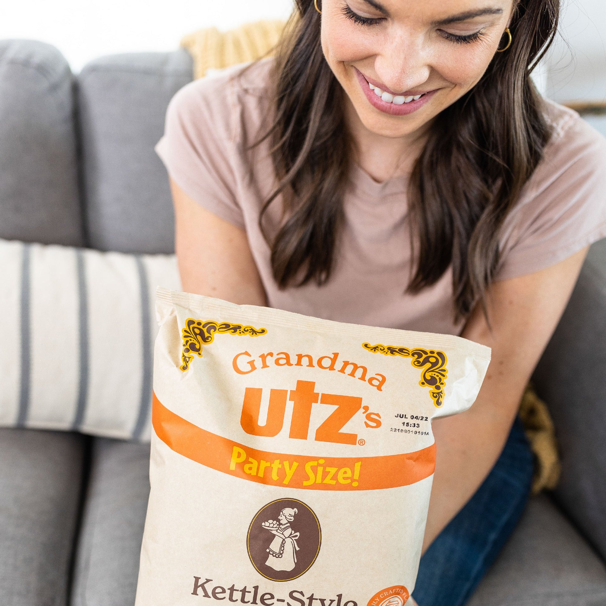 Grandma Utz Kettle-Style Potato Chips BBQ
