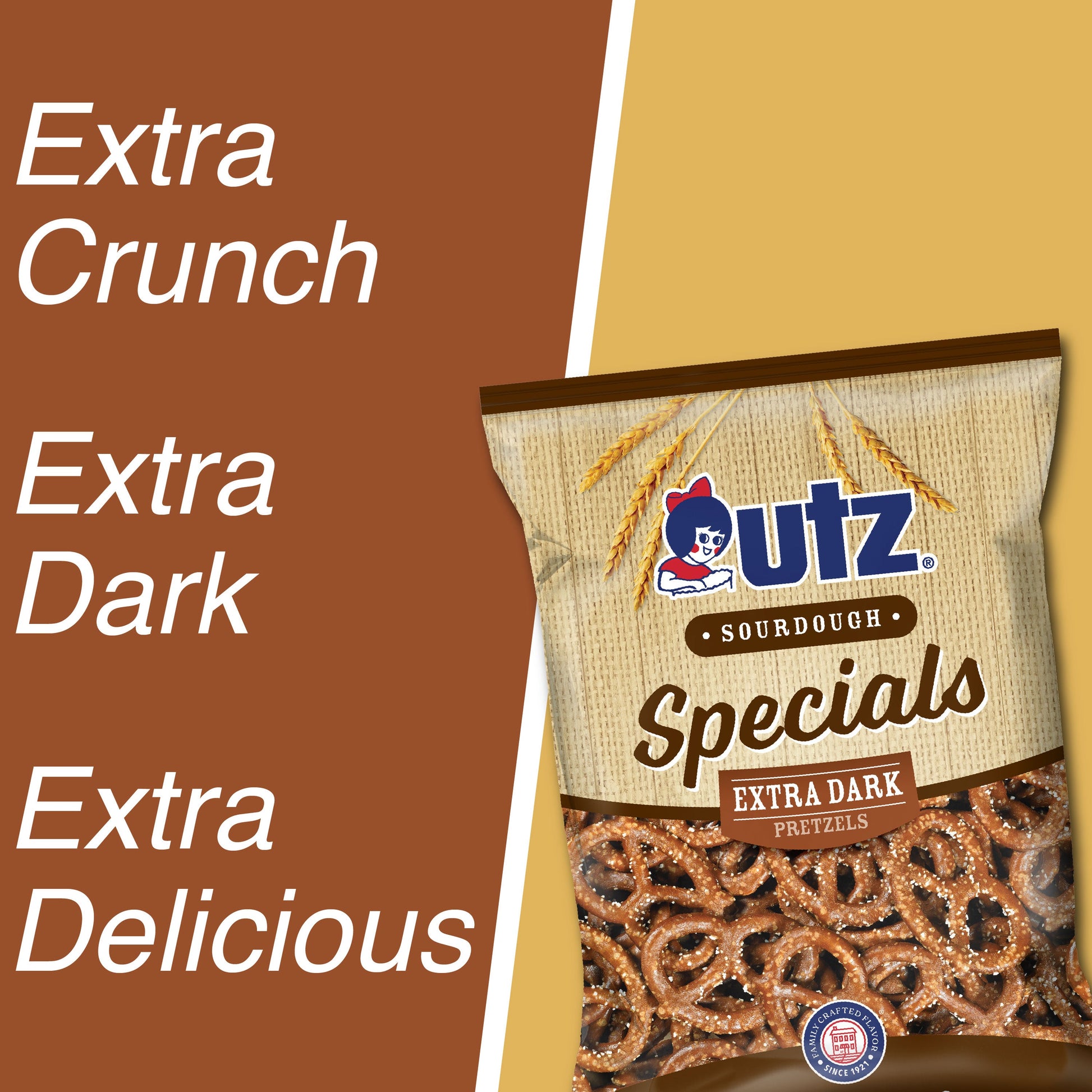 Utz Sourdough Specials Extra Dark Pretzels