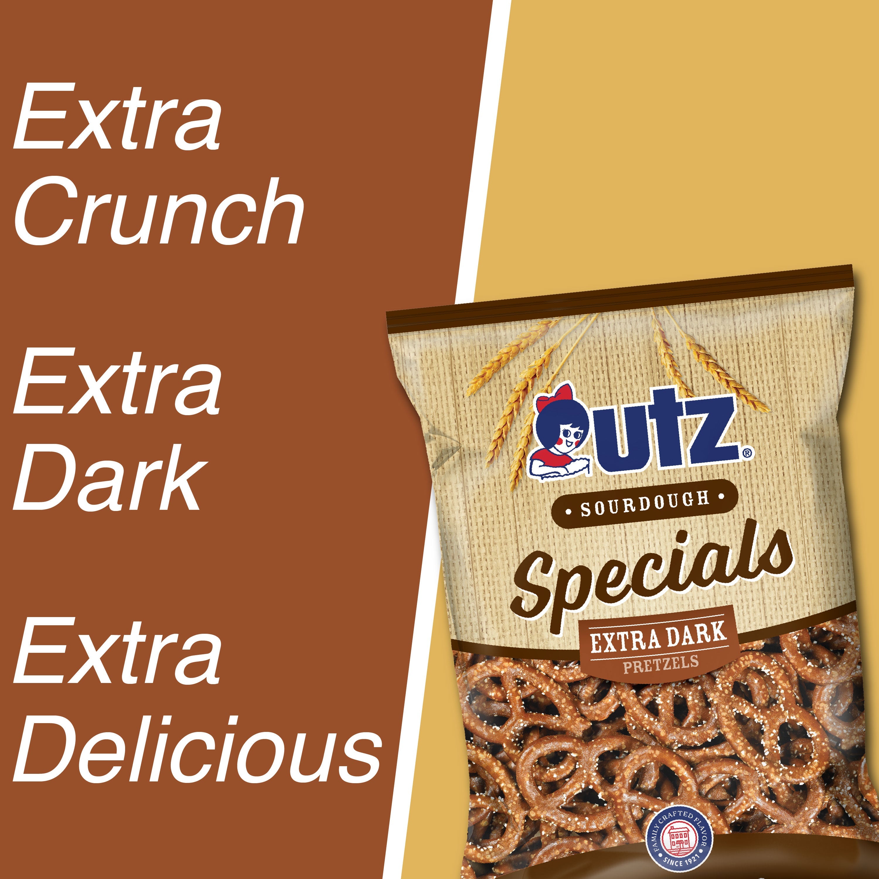 Utz Sourdough Specials Extra Dark Pretzels