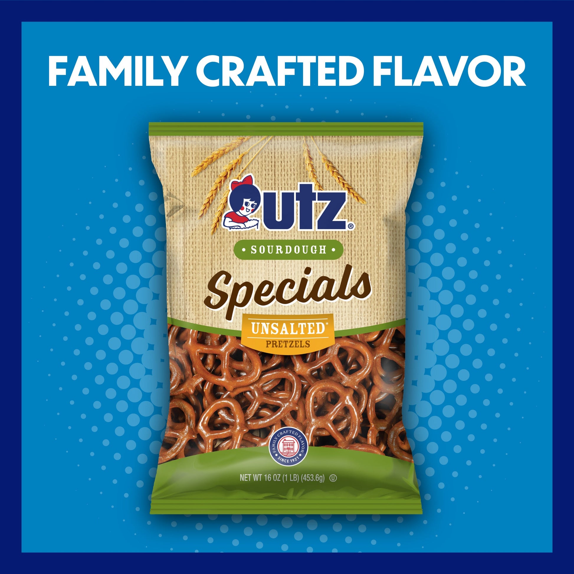 Utz Sourdough Specials Unsalted Pretzels