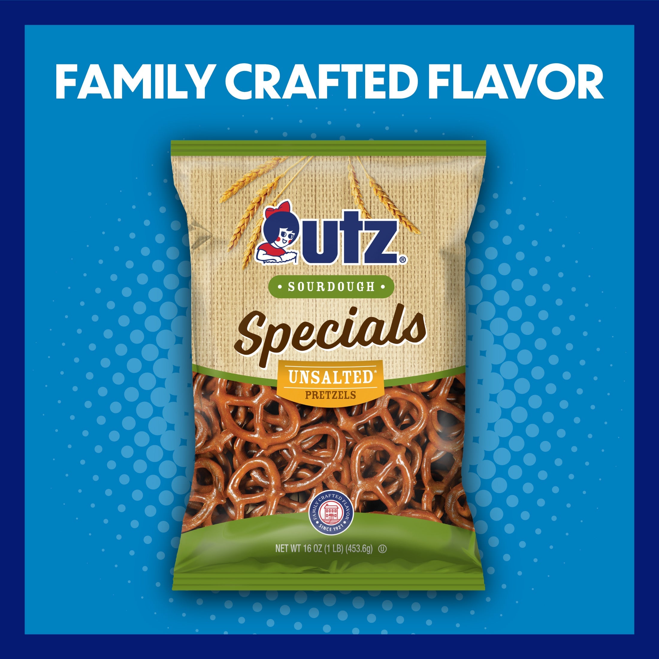 Utz Sourdough Specials Unsalted Pretzels