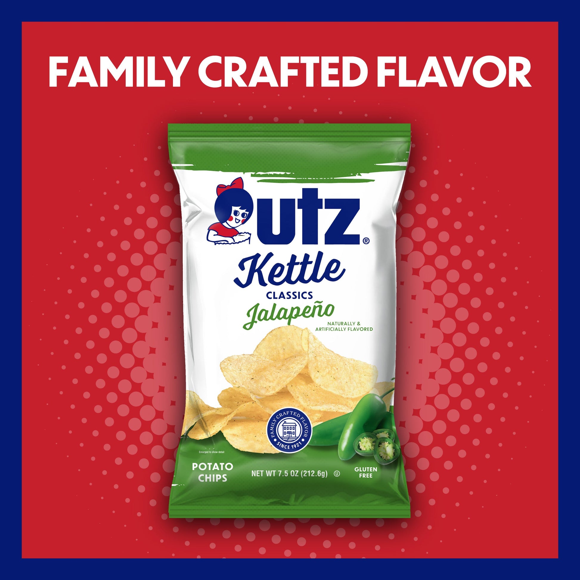 Utz Kettle Classics Potato Chips Jalapeno