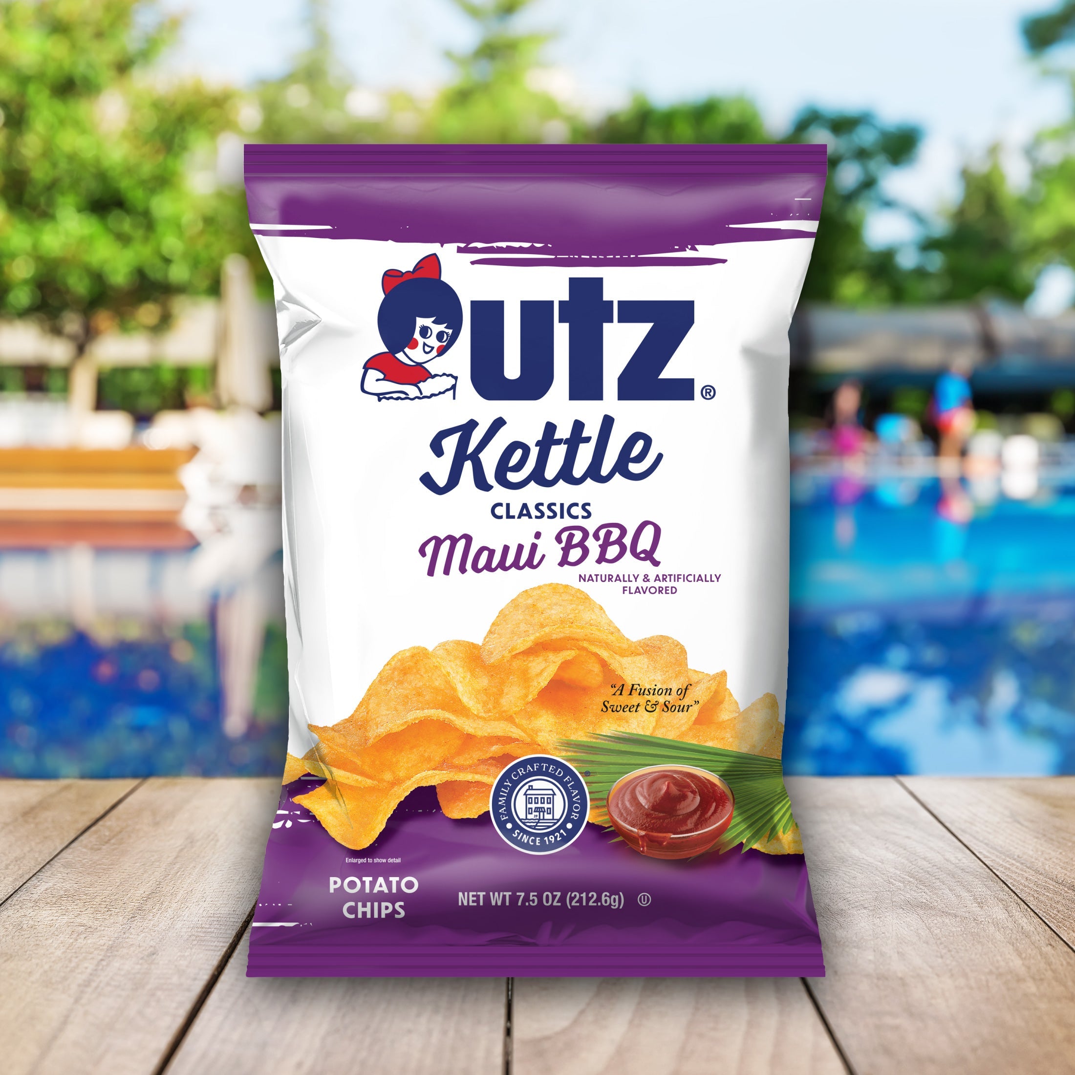 Utz Kettle Classics Potato Chips Maui BBQ