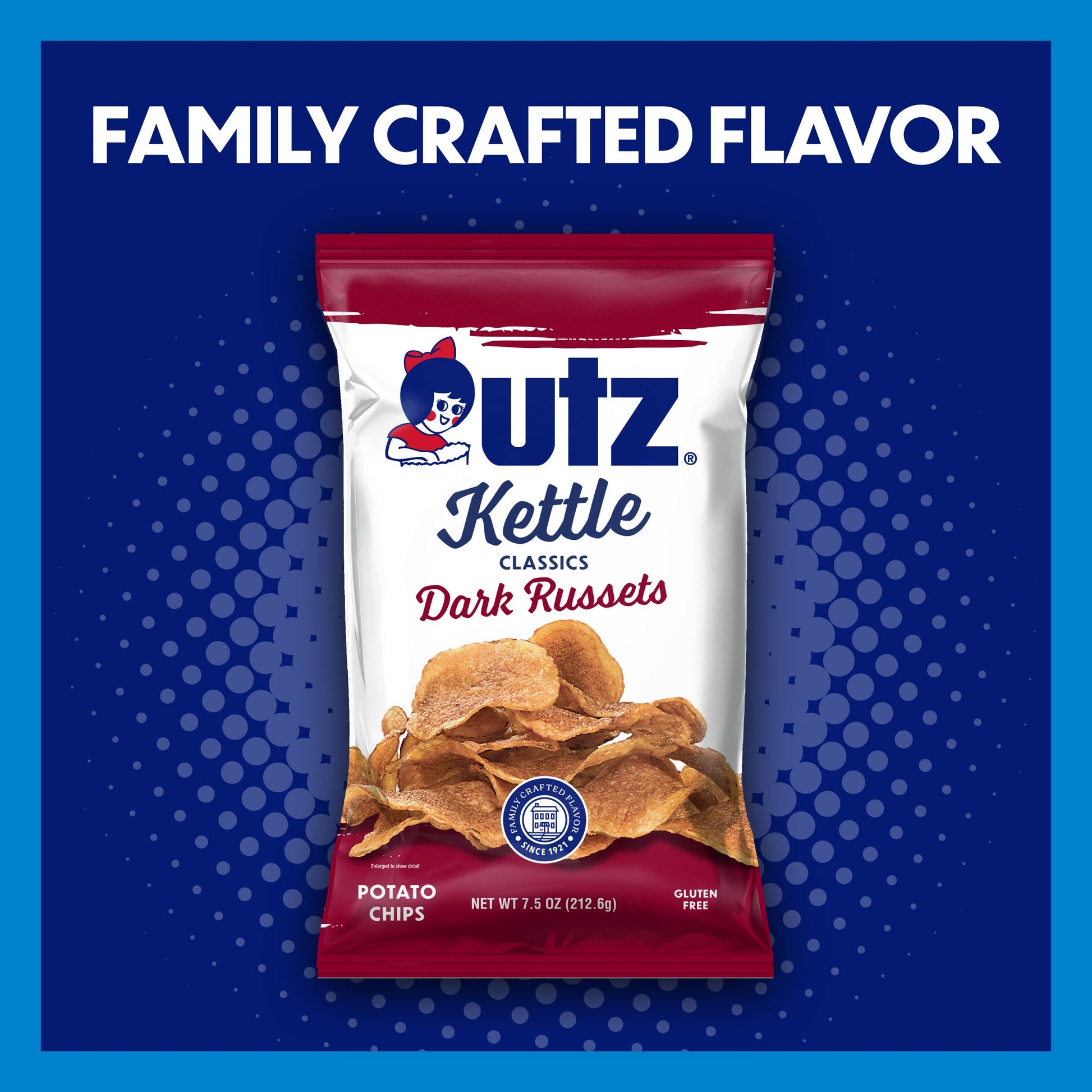 Utz Kettle Classics Potato Chips Dark Russets