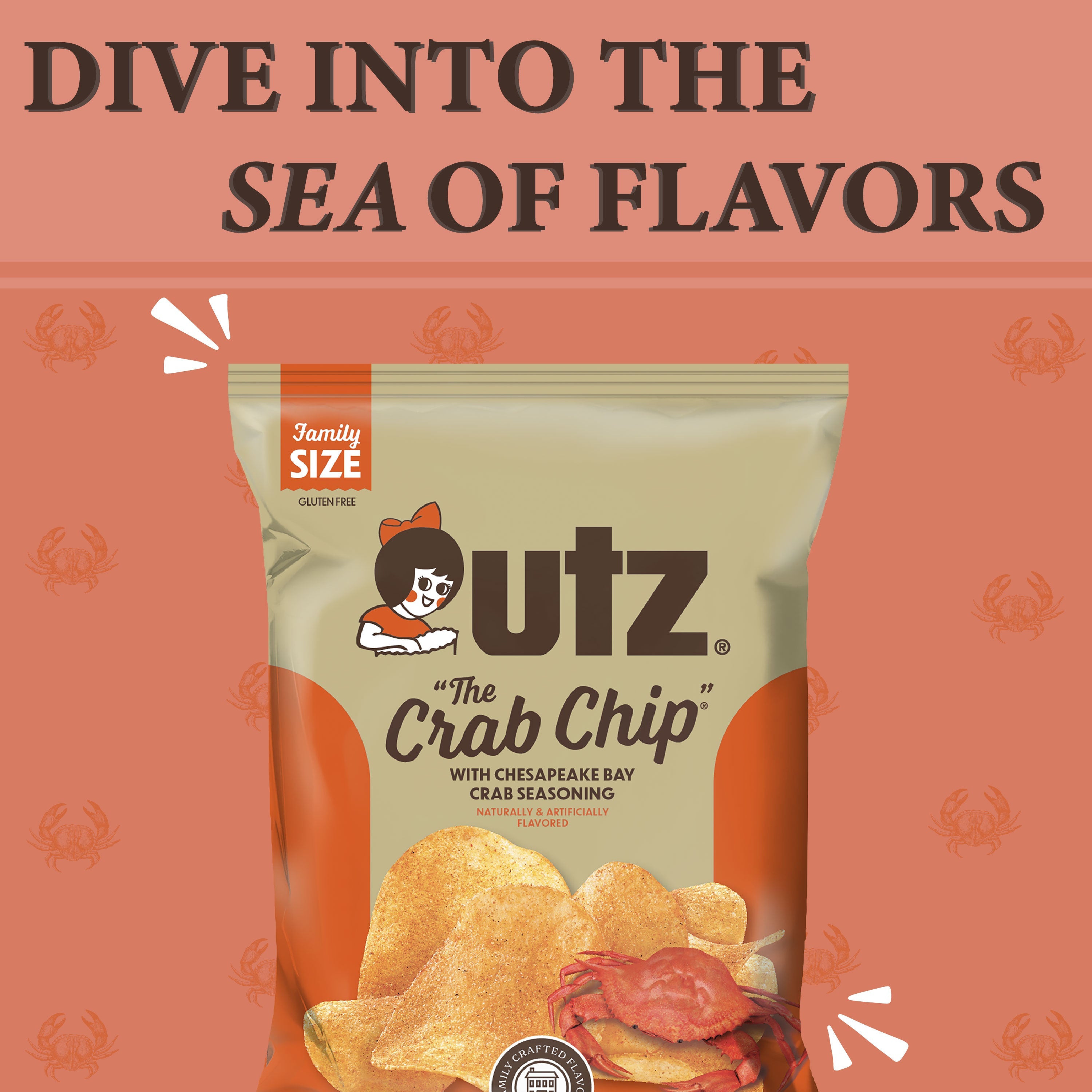 Utz Kettle Classics Potato Chips Crab