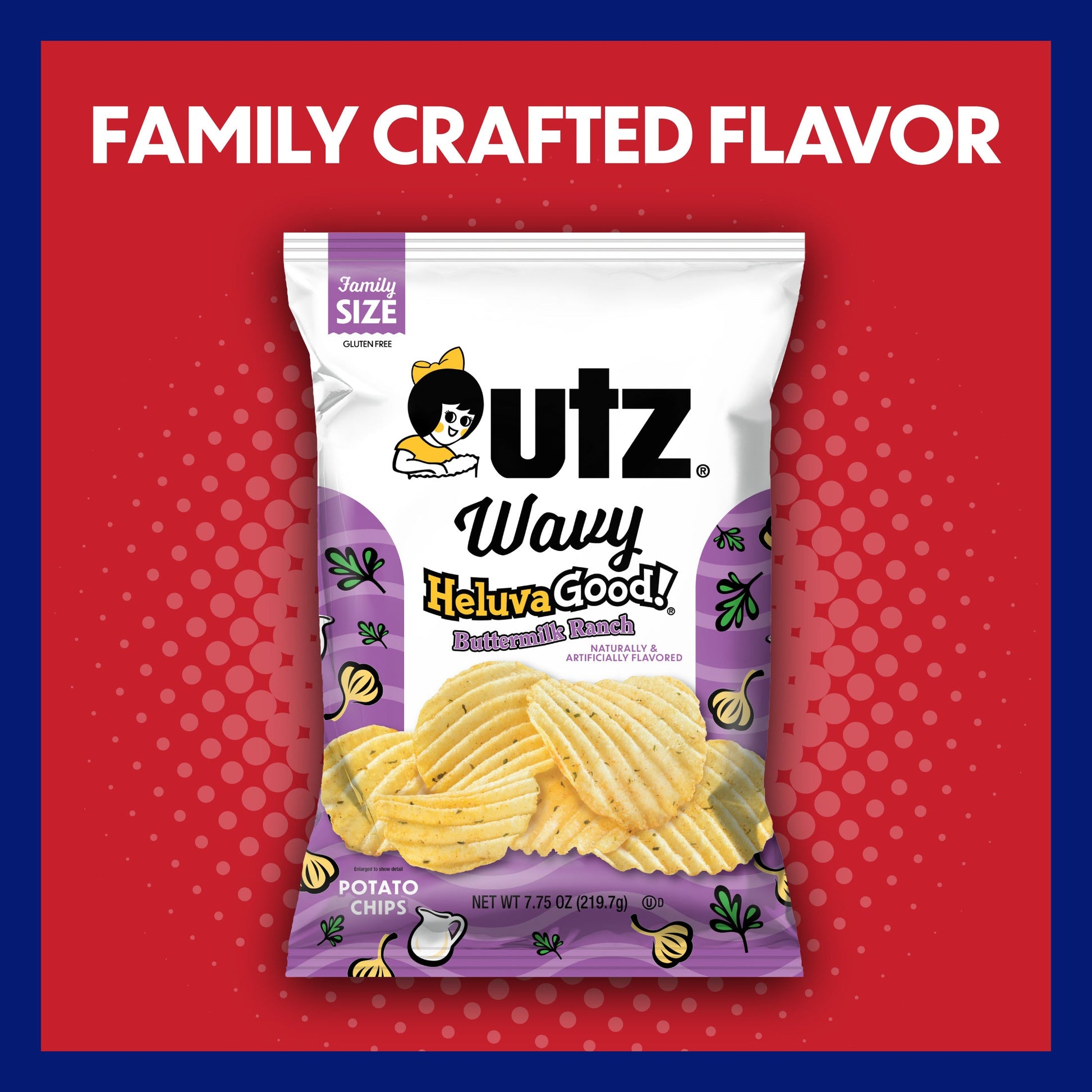 Utz Wavy Heluva Good Buttermilk Ranch Potato Chips