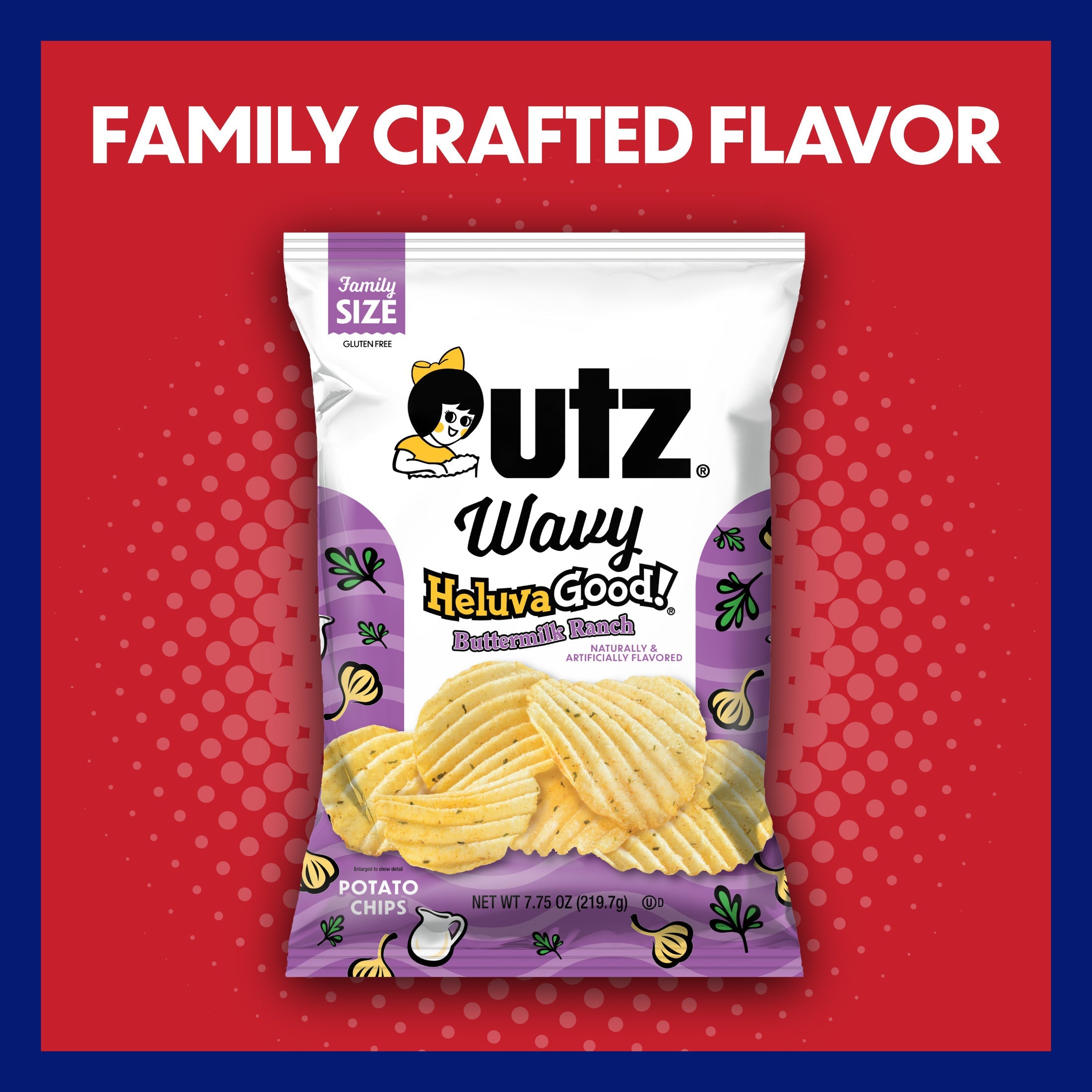 Utz Wavy Heluva Good Buttermilk Ranch Potato Chips