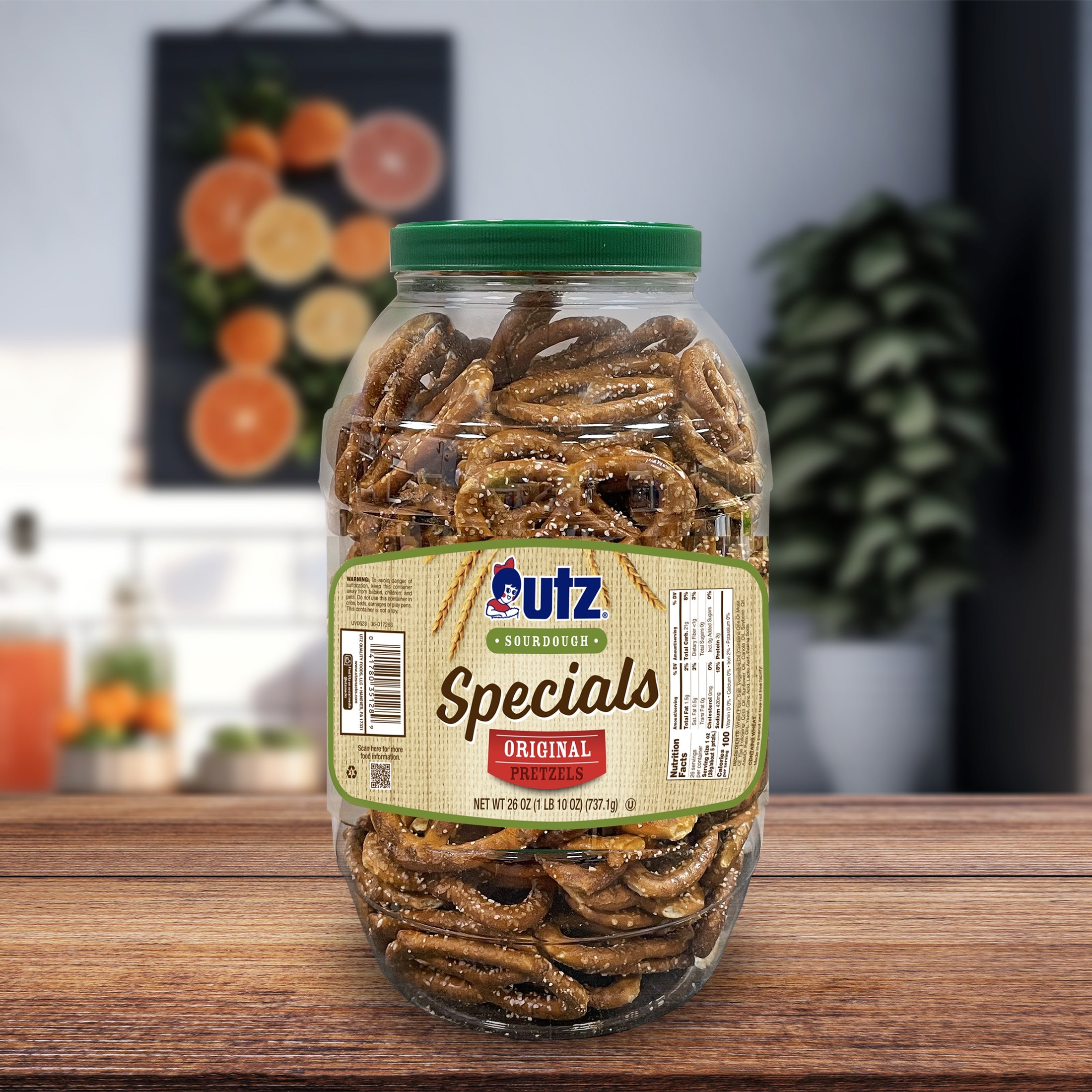 Utz Sourdough Specials Original Pretzels Barrel