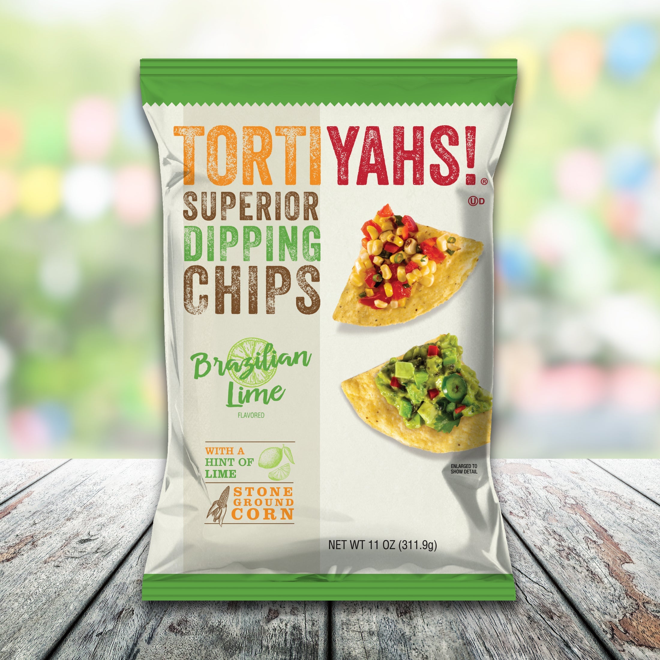 TORTIYAHS!® Superior Dipping Chips Brazilian Lime