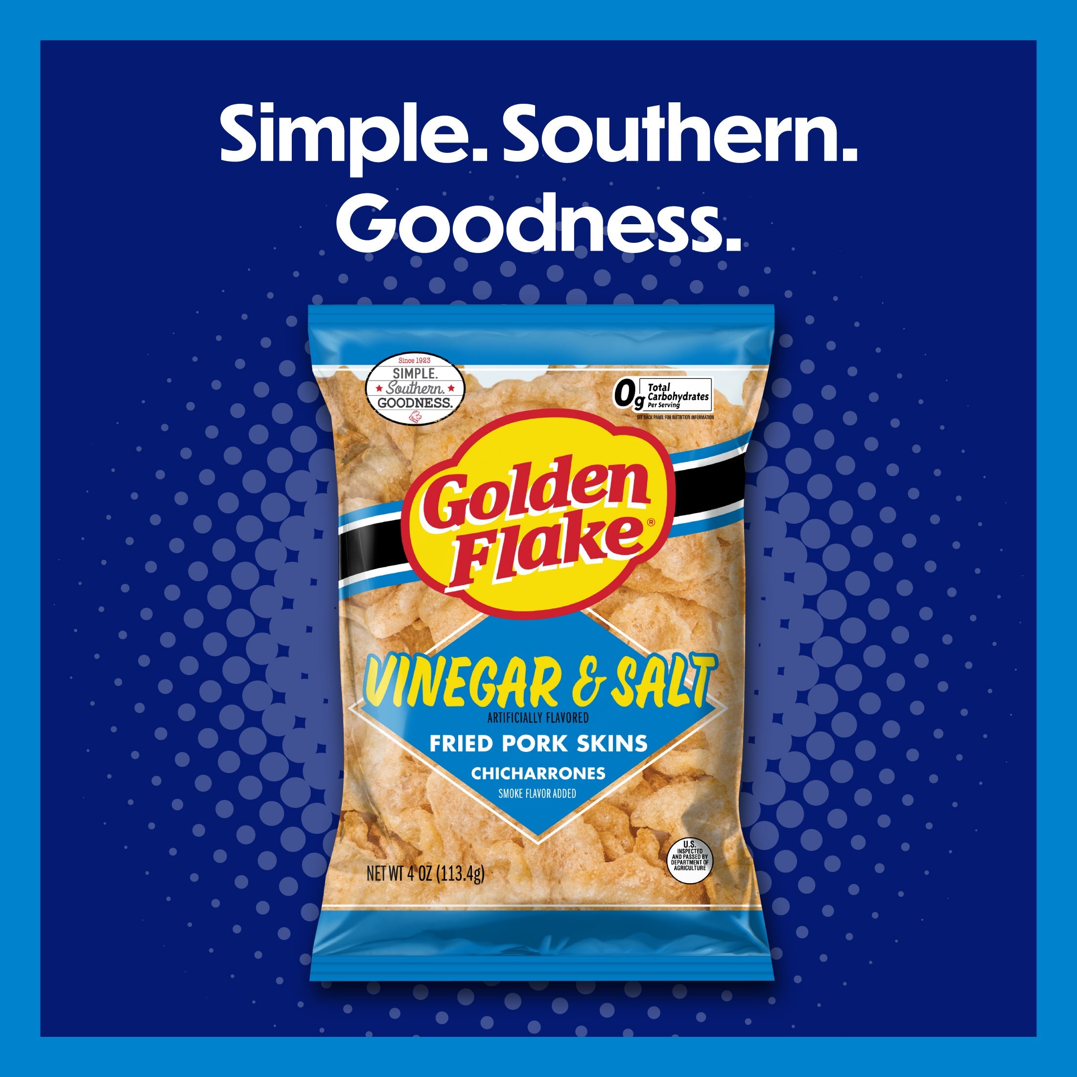 Golden Flake Pork Skins/Rinds Salt & Vinegar