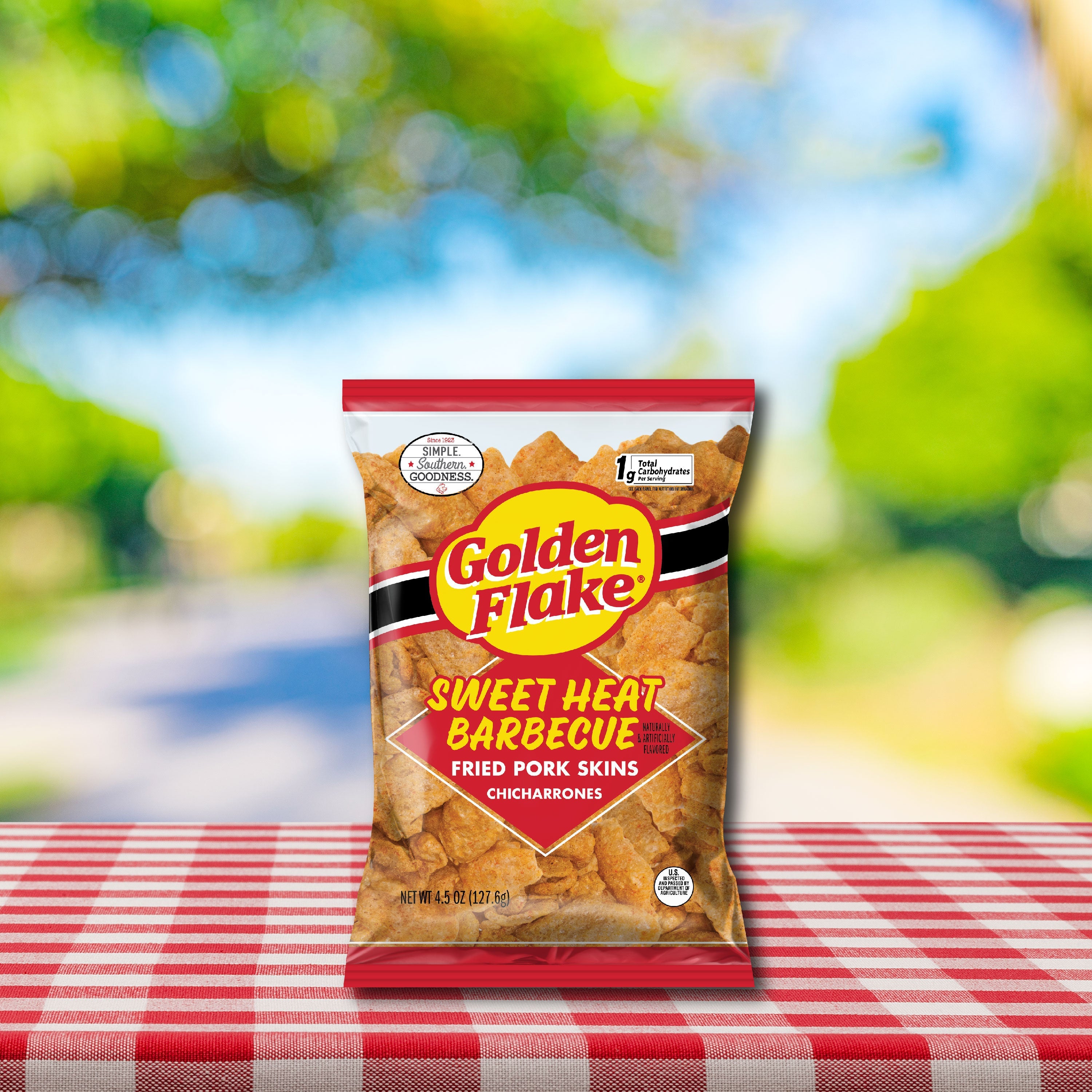 Golden Flake Pork Skins Sweet Heat Barbecue