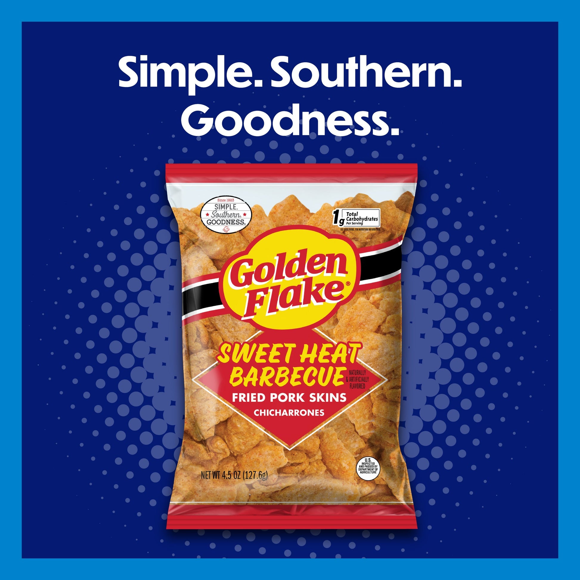 Golden Flake Pork Skins Sweet Heat Barbecue
