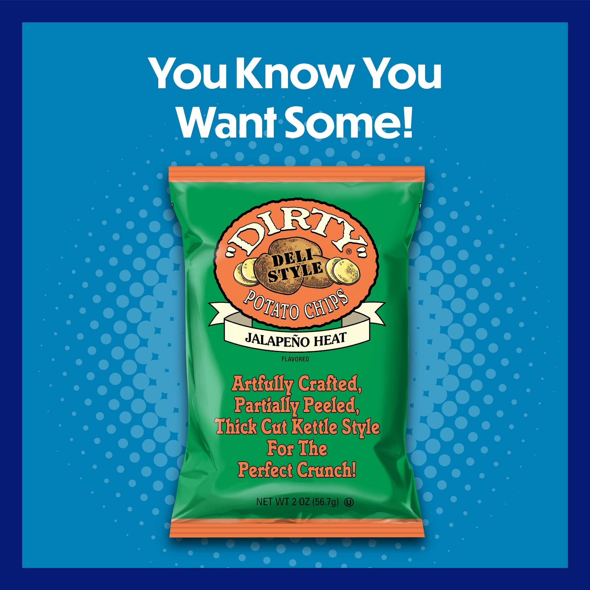 Dirty Kettle Style Potato Chips Jalapeno Heat