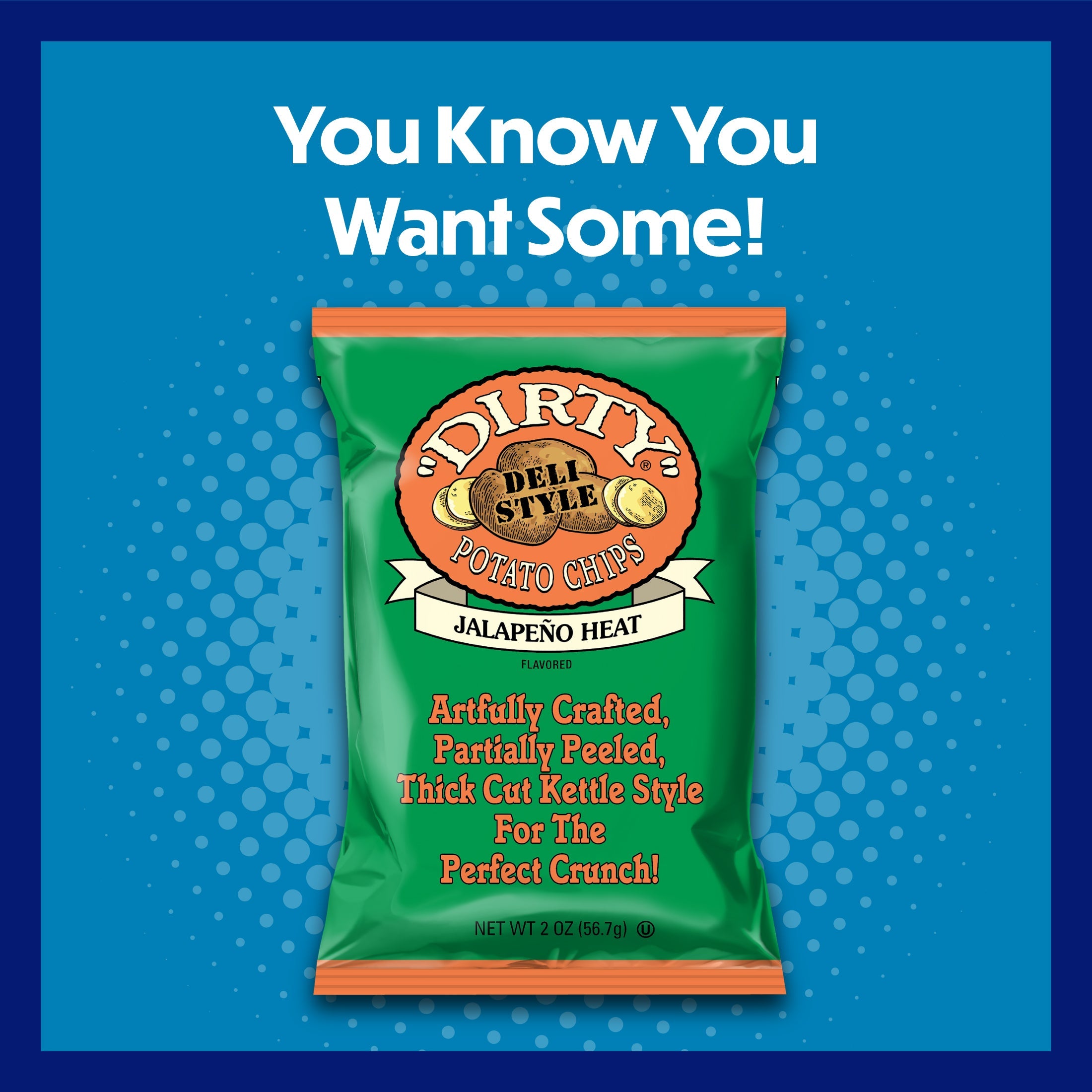 Dirty Kettle Style Potato Chips Jalapeno Heat
