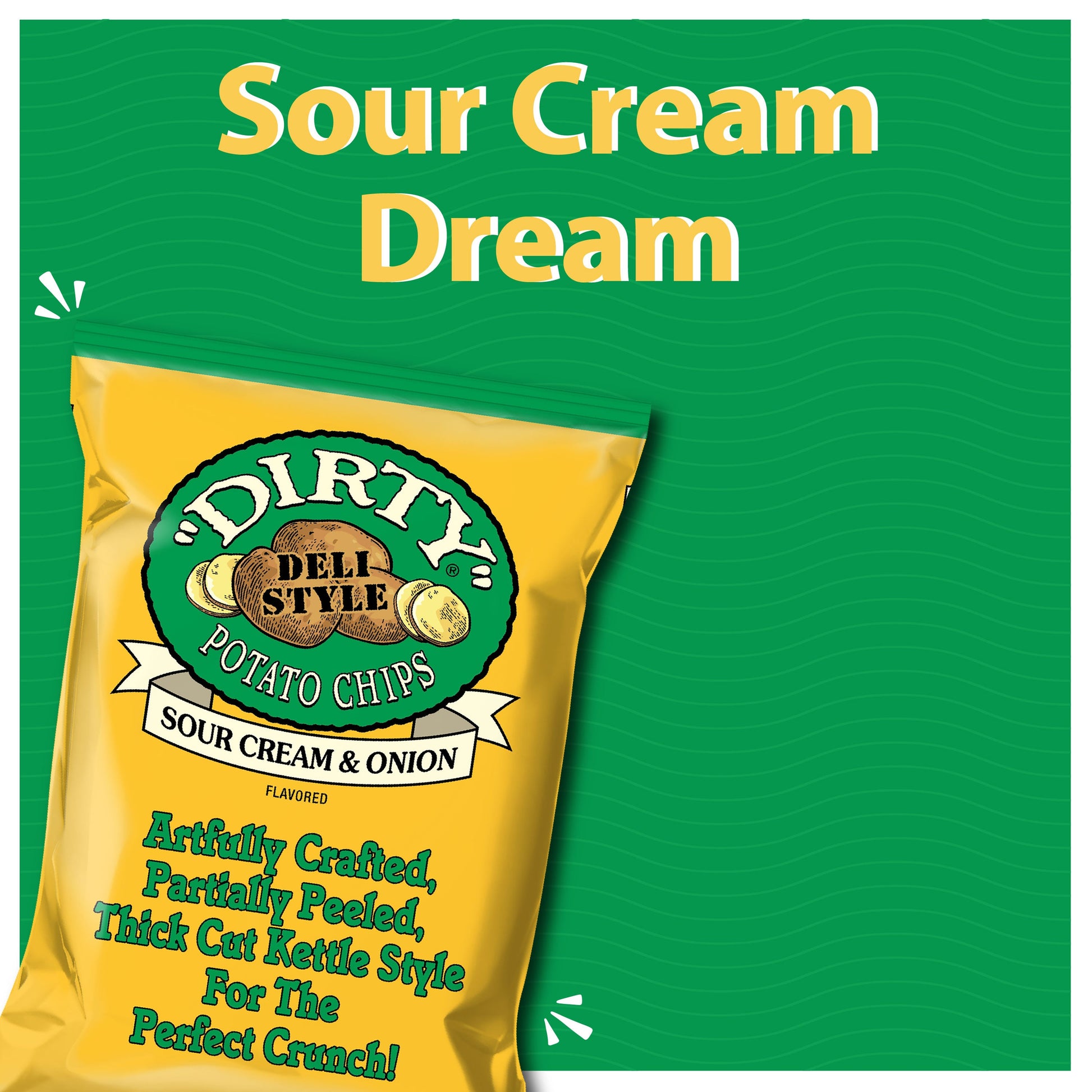 Dirty Kettle Style Potato Chips Sour Cream & Onion