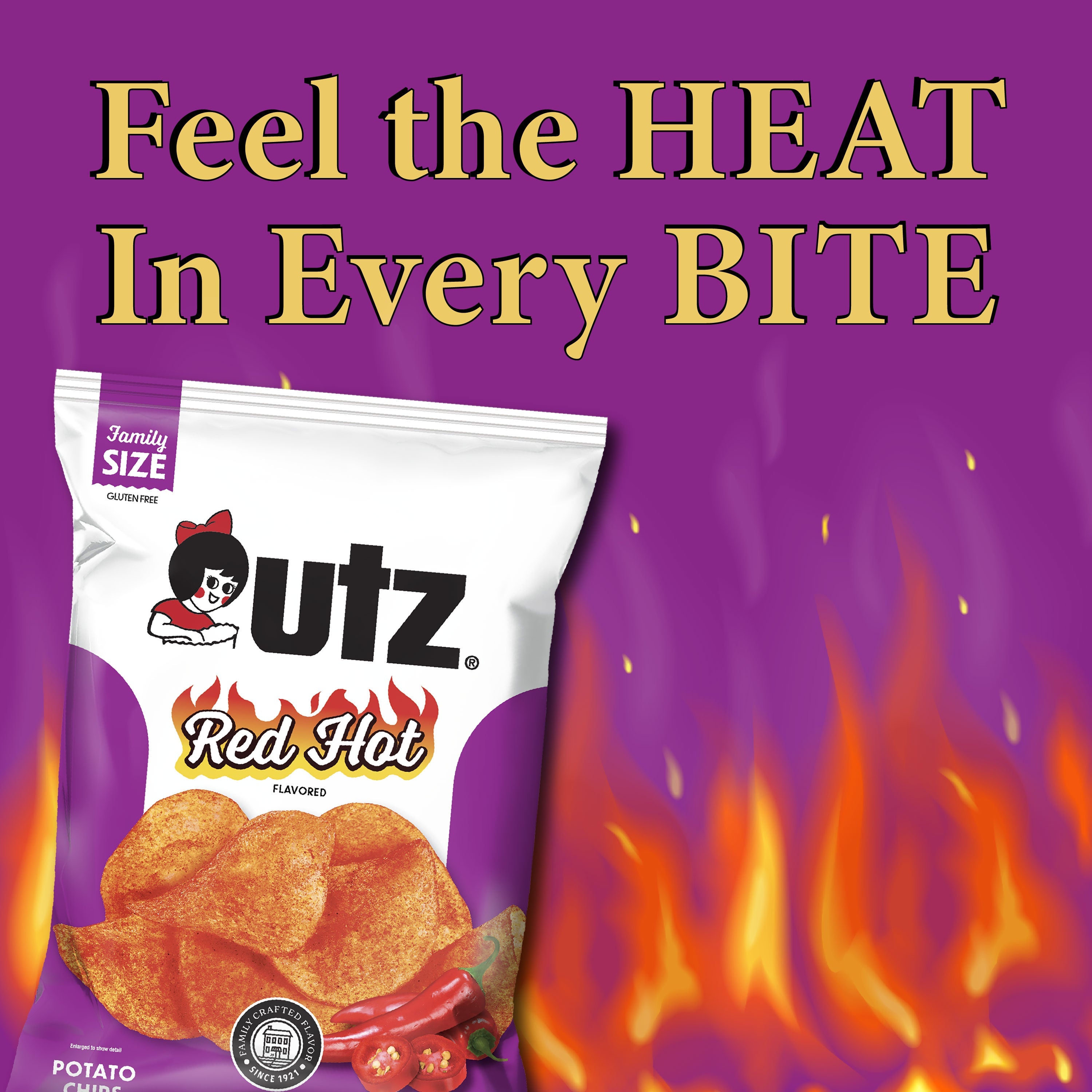 Utz Red Hot Potato Chips