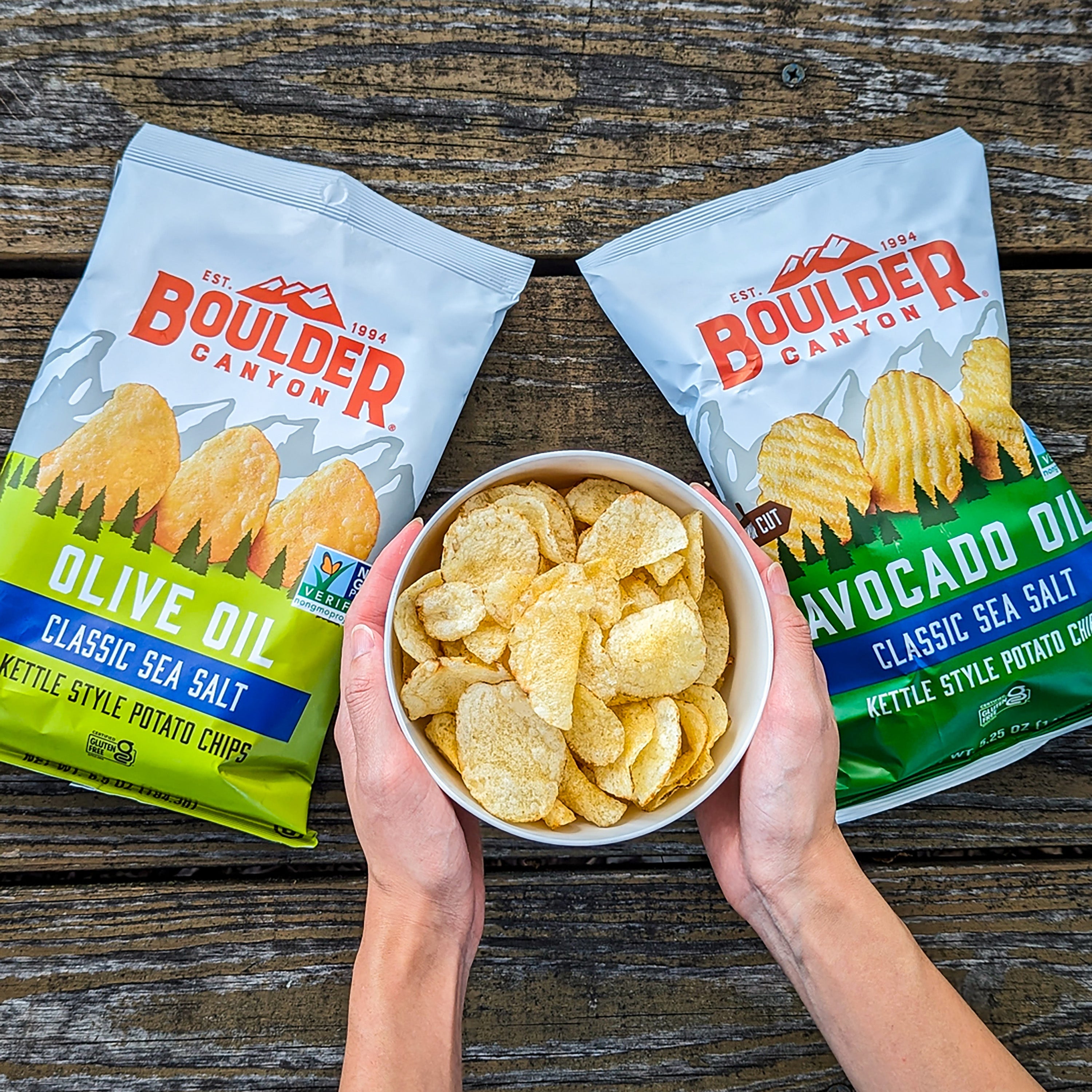 Boulder Canyon Kettle Potato Chips Canyon Cut Avocado Oil Sea Salt
