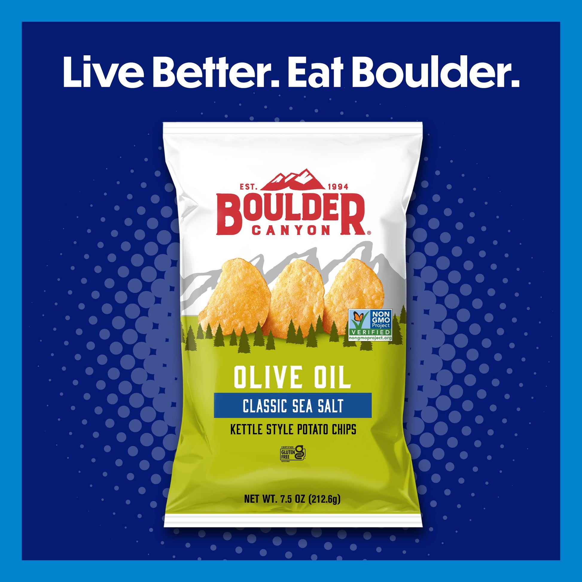 Boulder Canyon Kettle Potato Chips Olive Oil Sea Salt