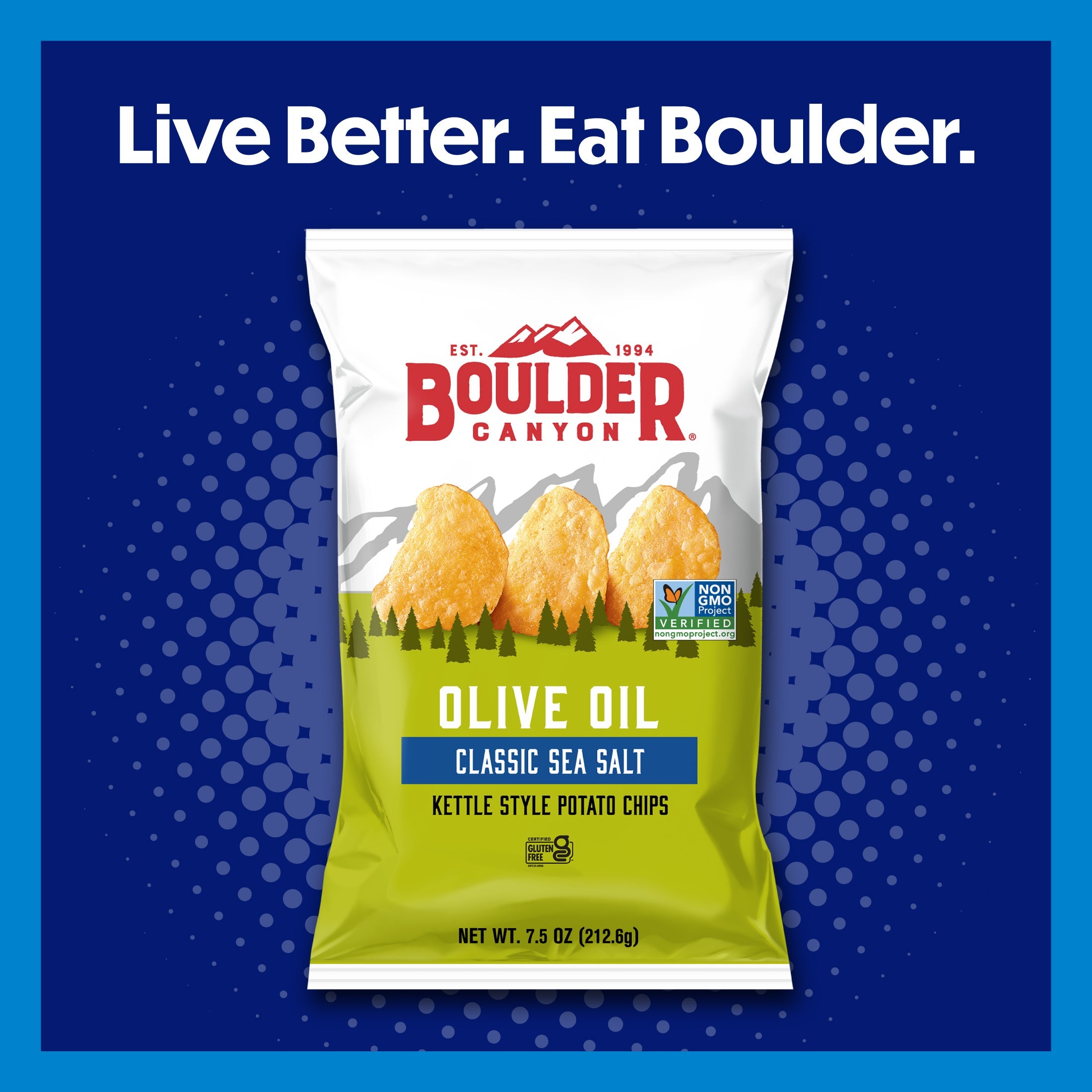 Boulder Canyon Kettle Potato Chips Olive Oil Sea Salt