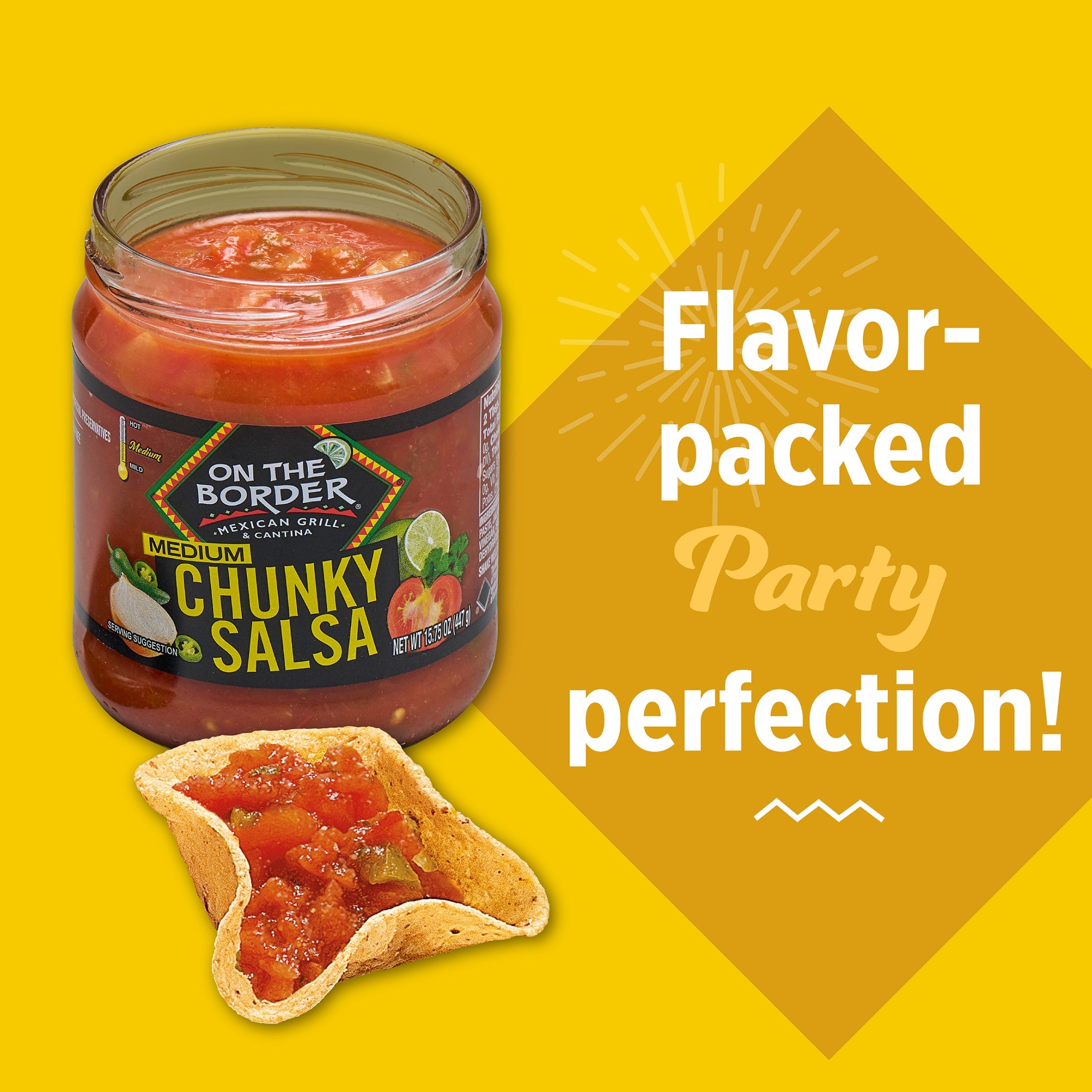 On The Border Salsa Chunky Medium