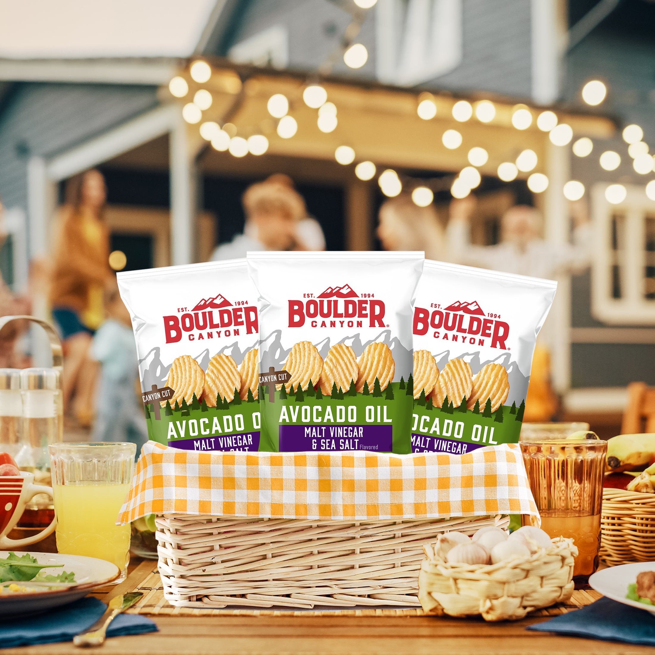 Boulder Canyon Kettle Potato Chips Canyon Cut Avocado Oil Malt Vinegar & Sea Salt