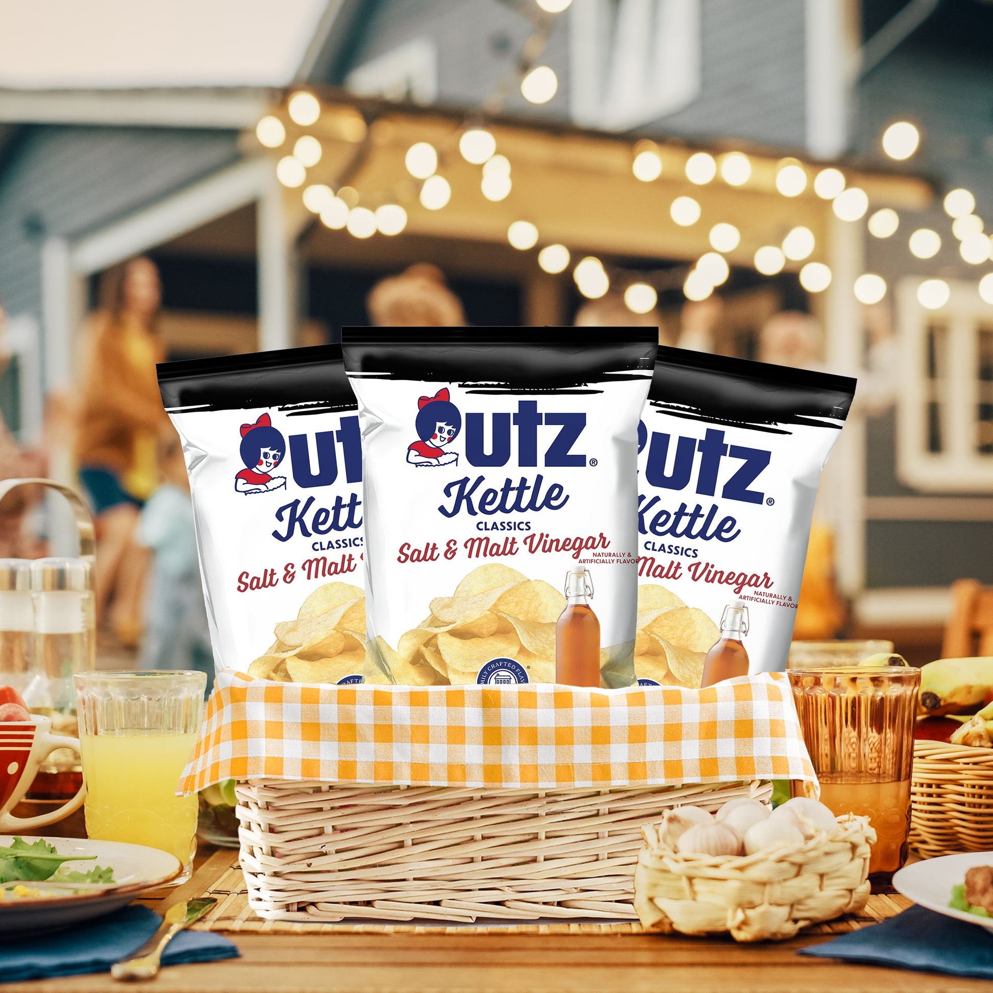 Utz Kettle Classics Potato Chips Salt & Malt Vinegar