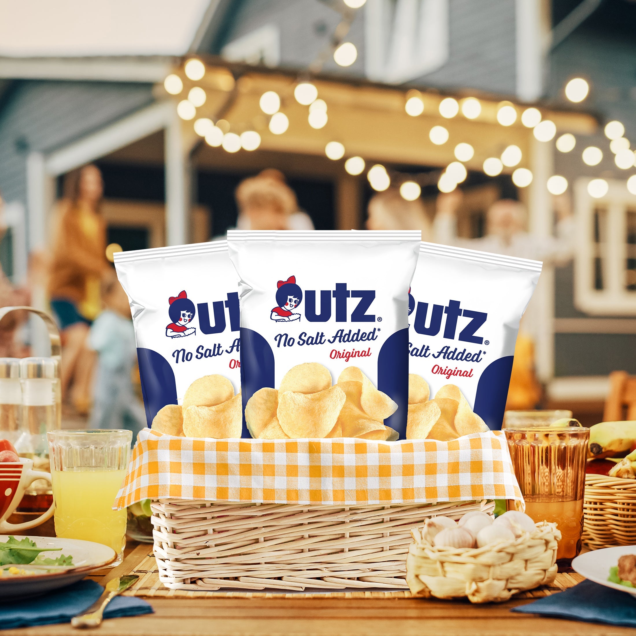 Utz Original No Salt Added Potato Chips