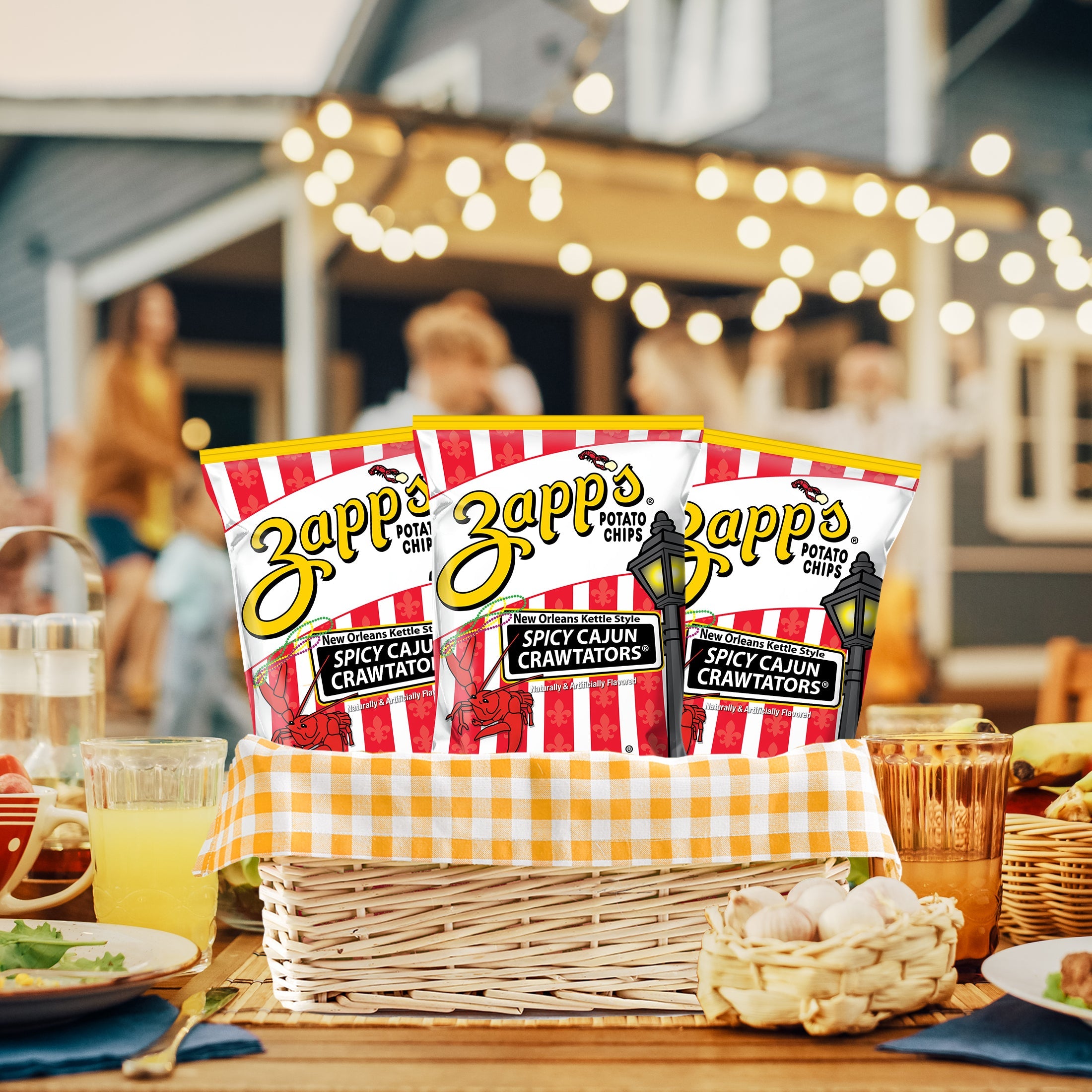 Zapp's Kettle Potato Chips Spicy Cajun Crawtators