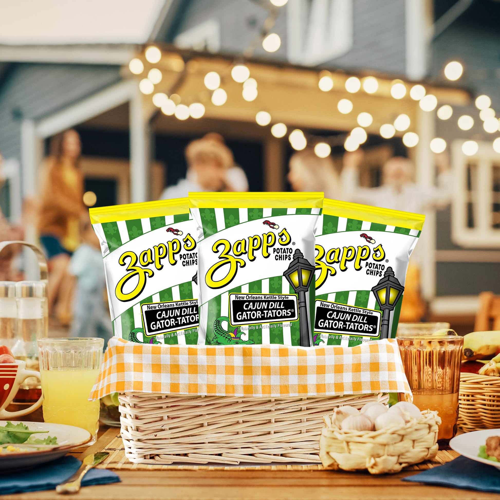 Zapp's Kettle Potato Chips Cajun Dill Gator-tator
