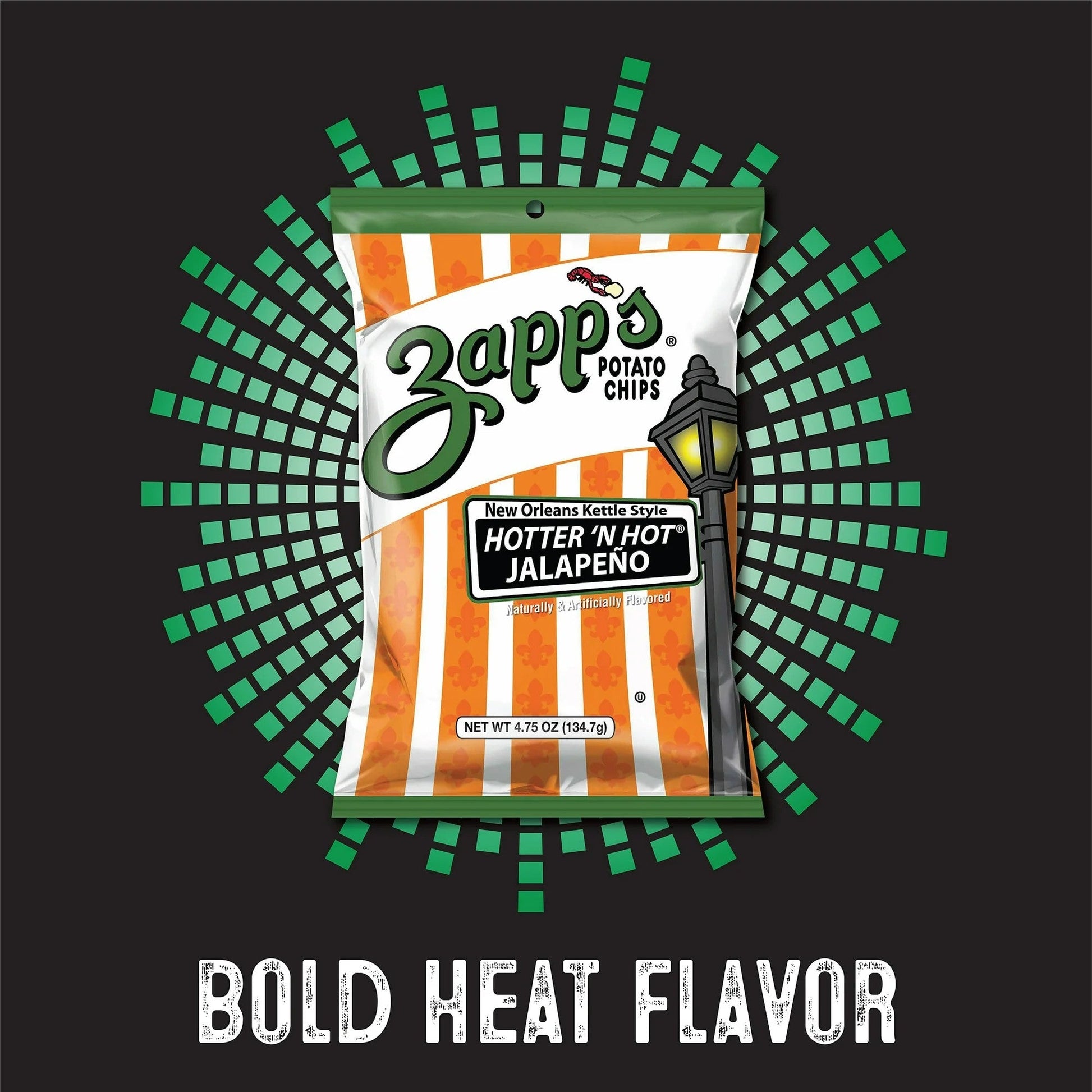 Zapp's Kettle Potato Chips Jalapeno