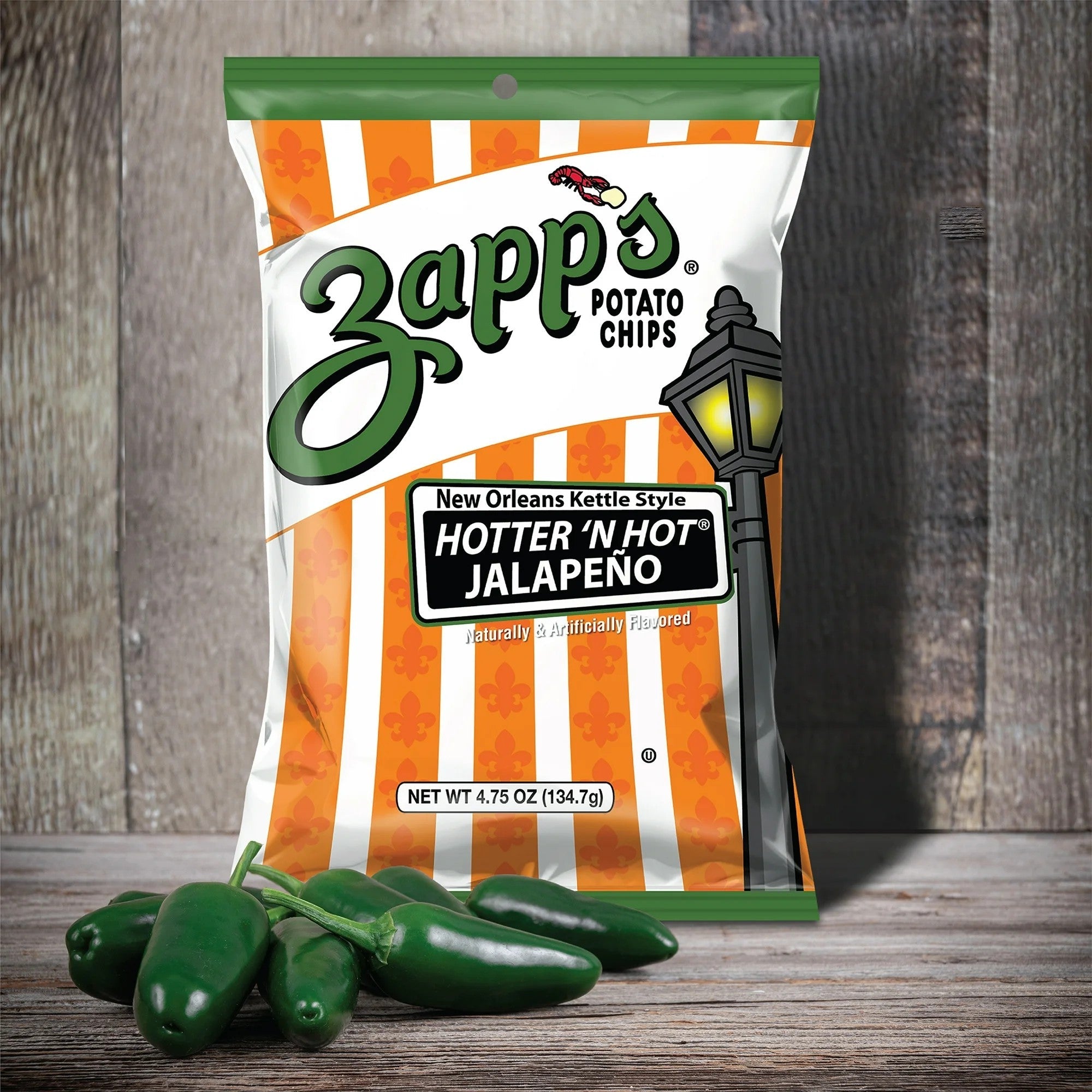Zapp's Kettle Potato Chips Jalapeno