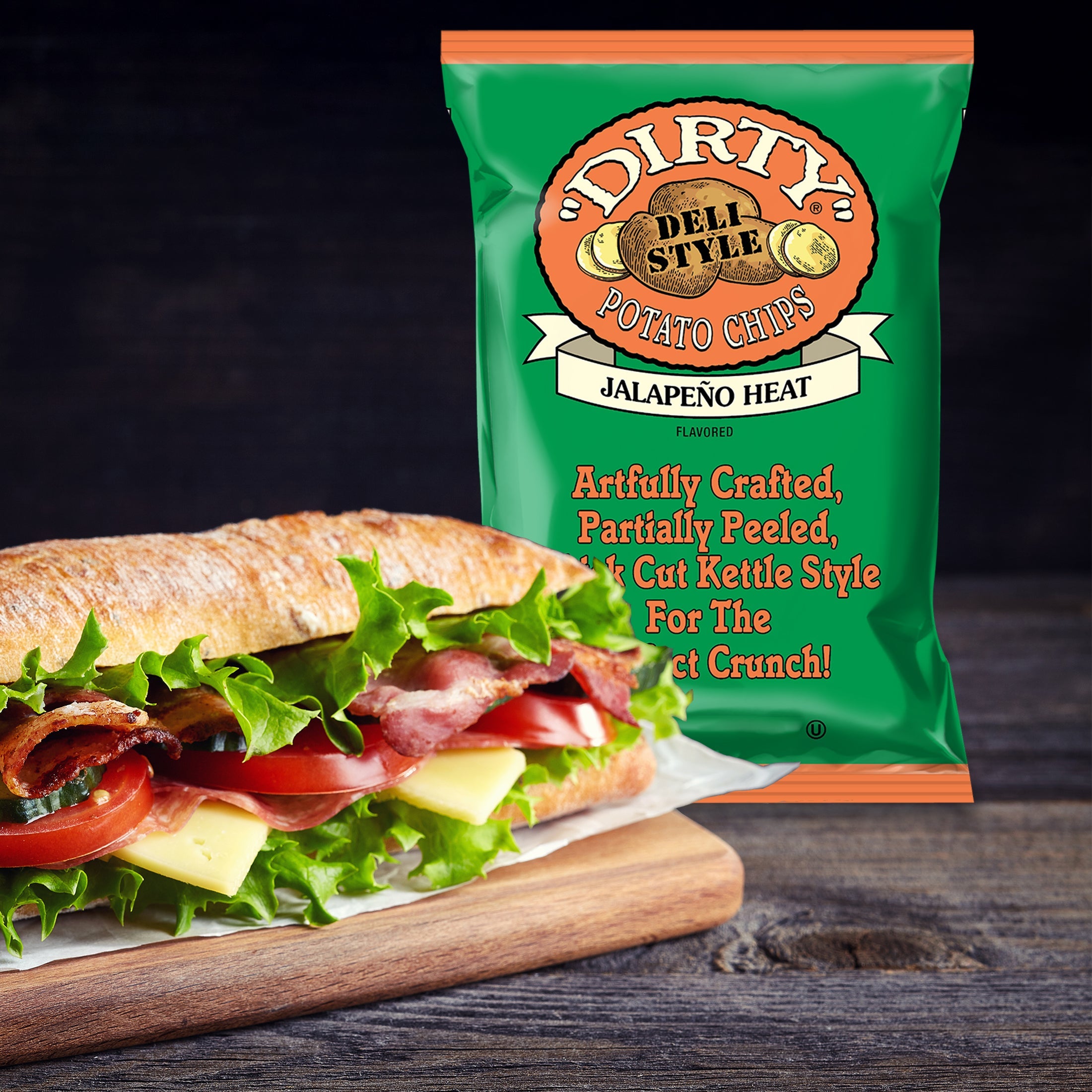 Dirty Kettle Style Potato Chips Jalapeno Heat