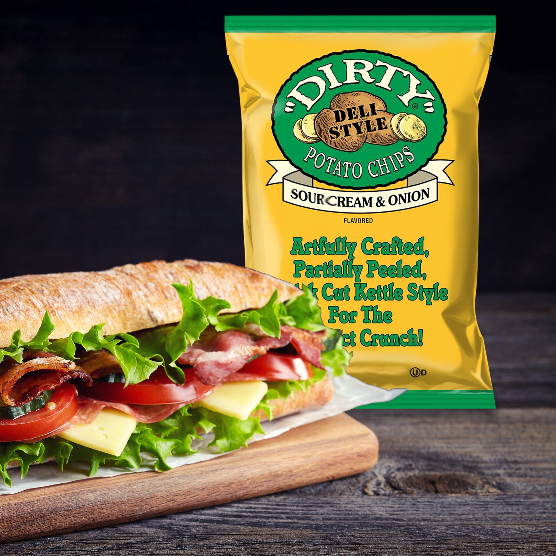 Dirty Kettle Style Potato Chips Sour Cream & Onion